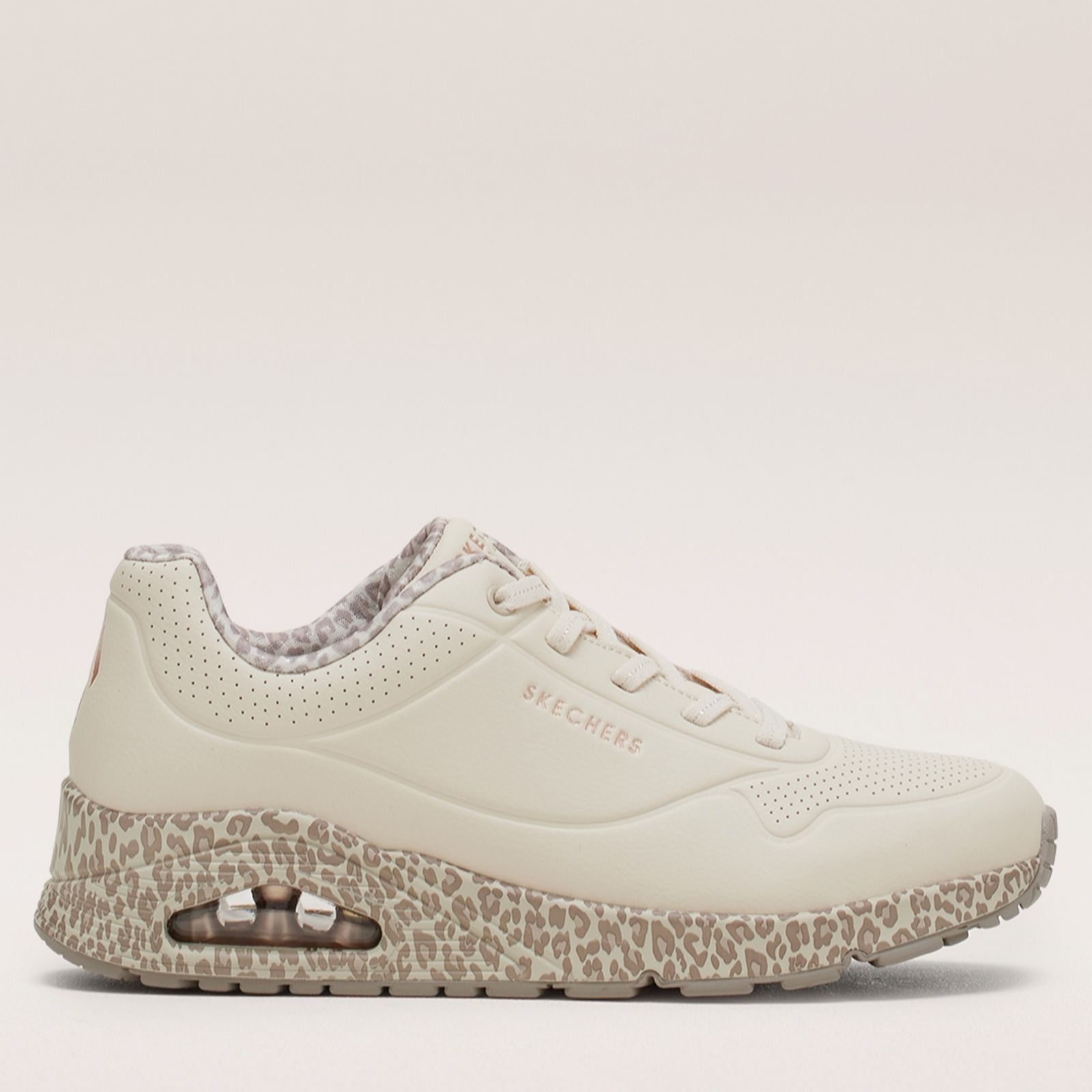 Skechers Off White Uno Safari Time Trainer