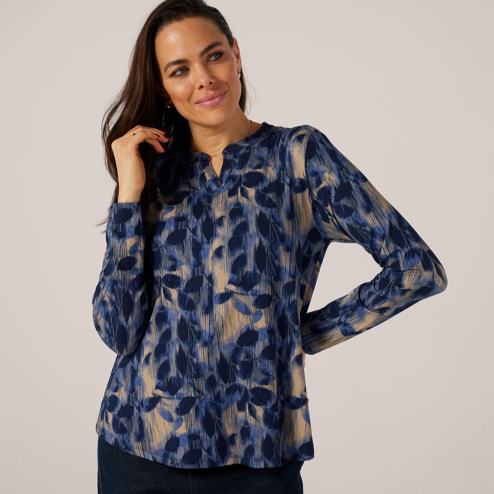 Masai Copenhagen Animal Decentia Jersey Print Long Sleeve Top