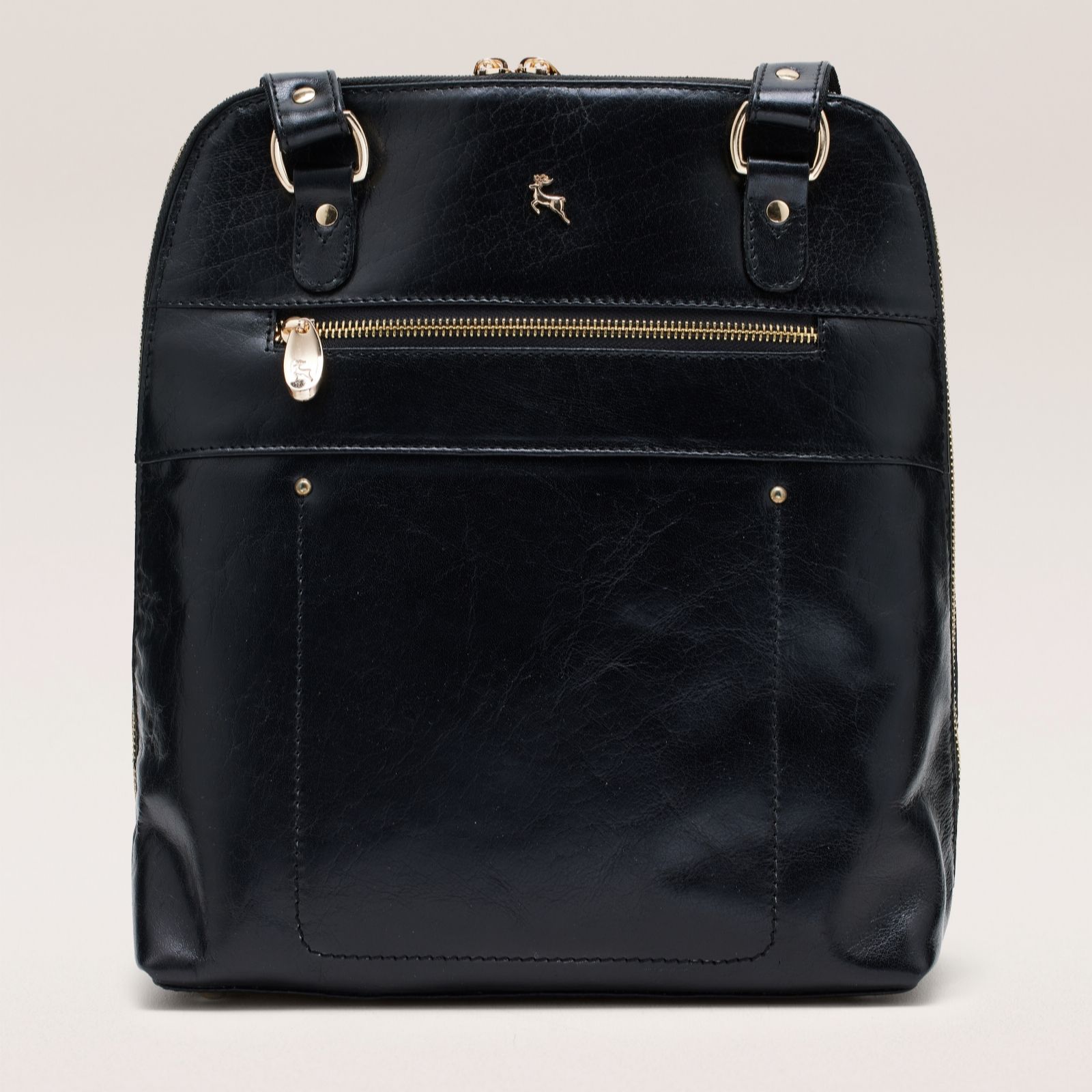 Ashwood Convertible Backpack With Front Zip Pocket