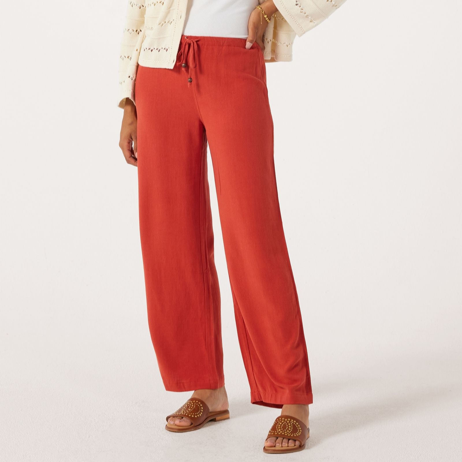 Only Solvi Linen Blend Drawcord Trouser