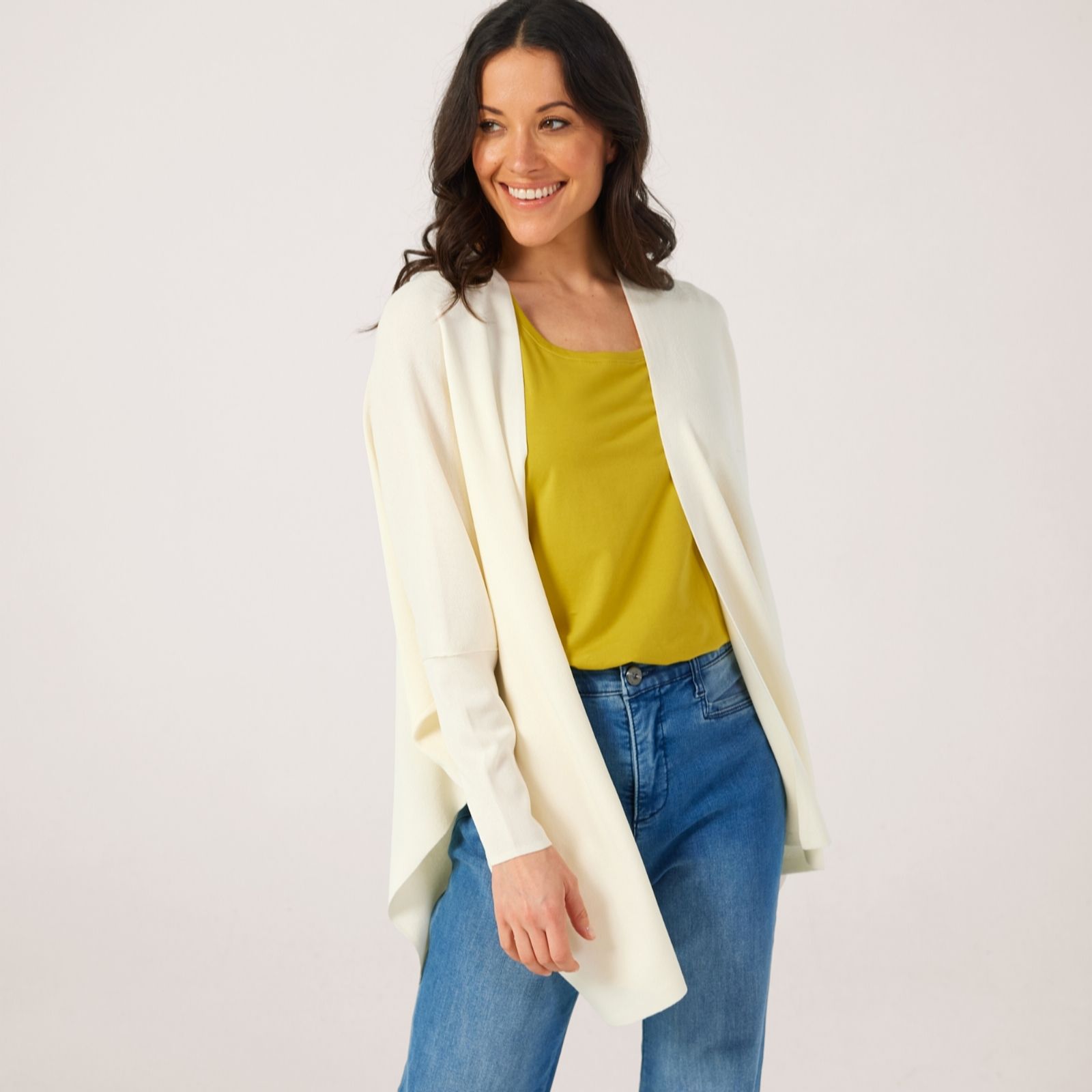 Marlawynne Cloud Layers Unstructured Sweater Knit Cardigan