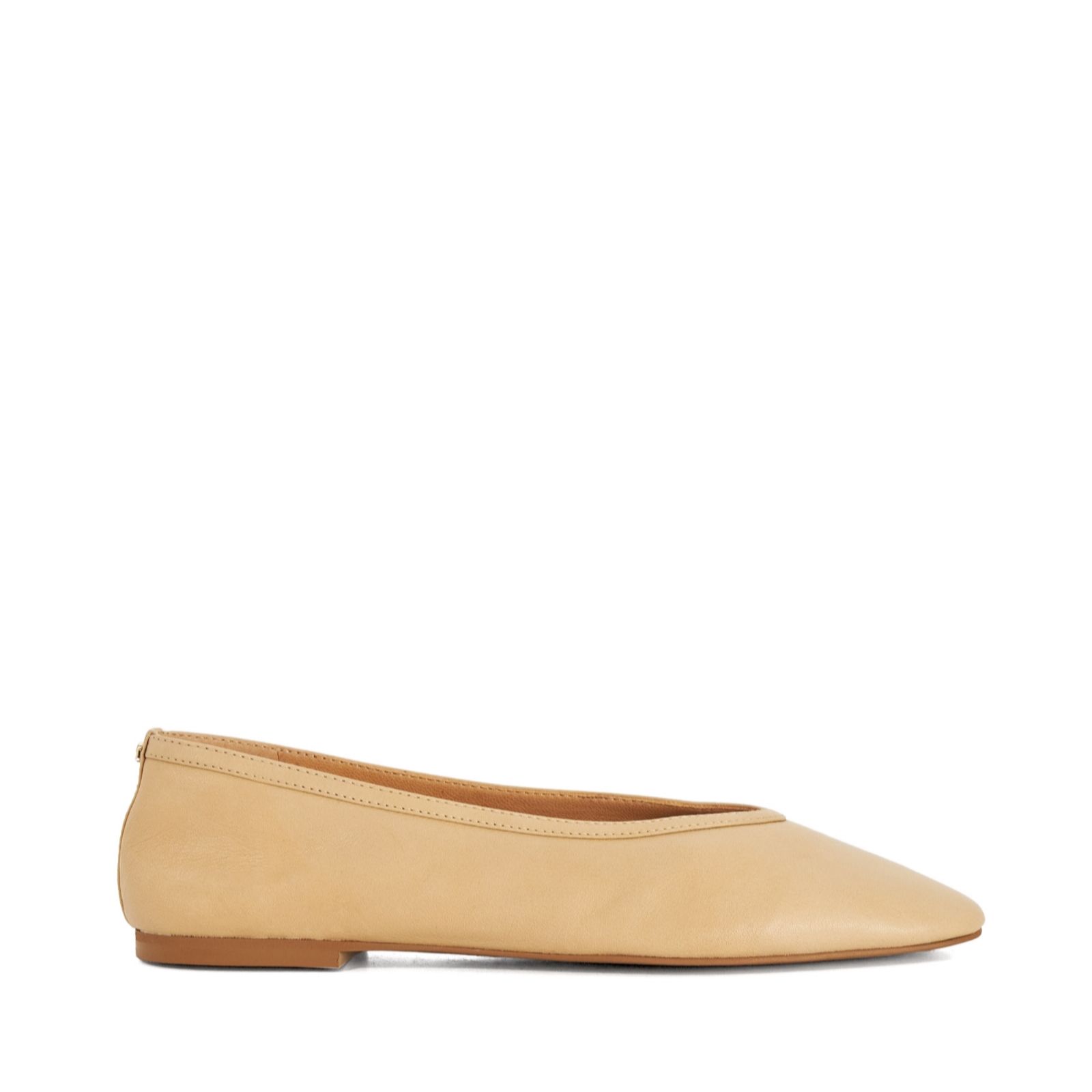 Dune London Hetta Leather Ballet Pumps