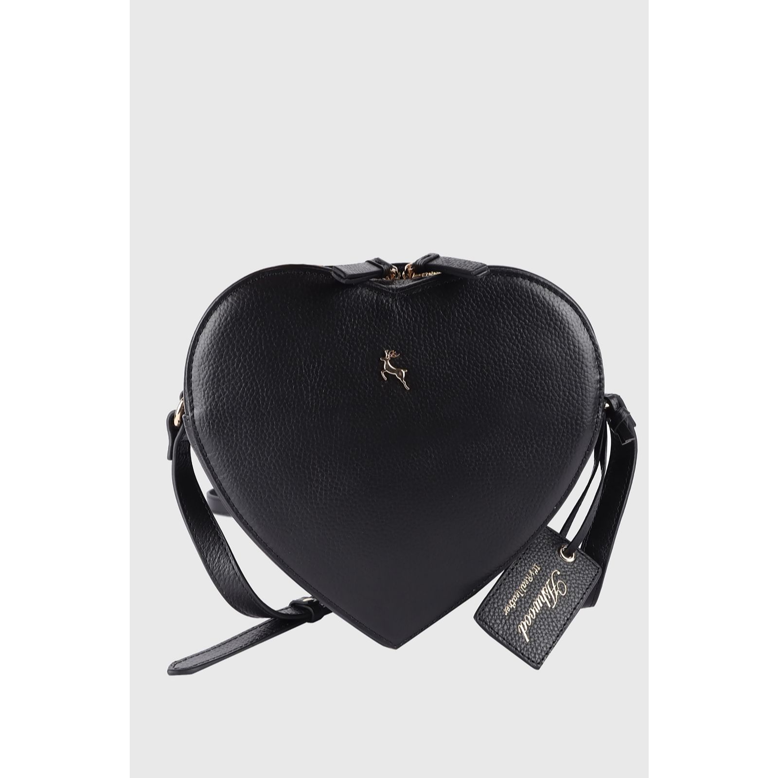 Ashwood Love Heart Leather Crossbody Bag