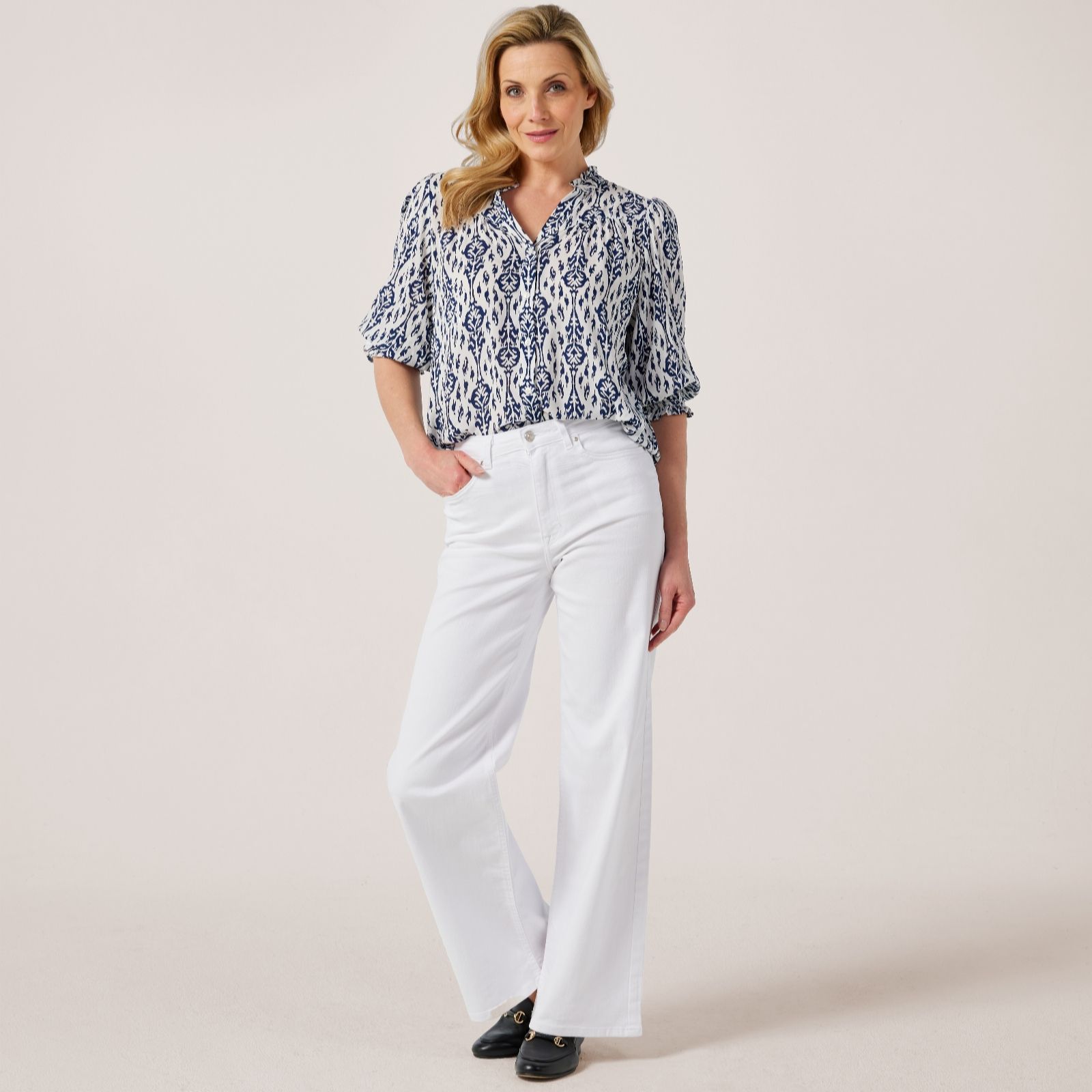 Only Madison 32" Blush High Waisted Denim Jean