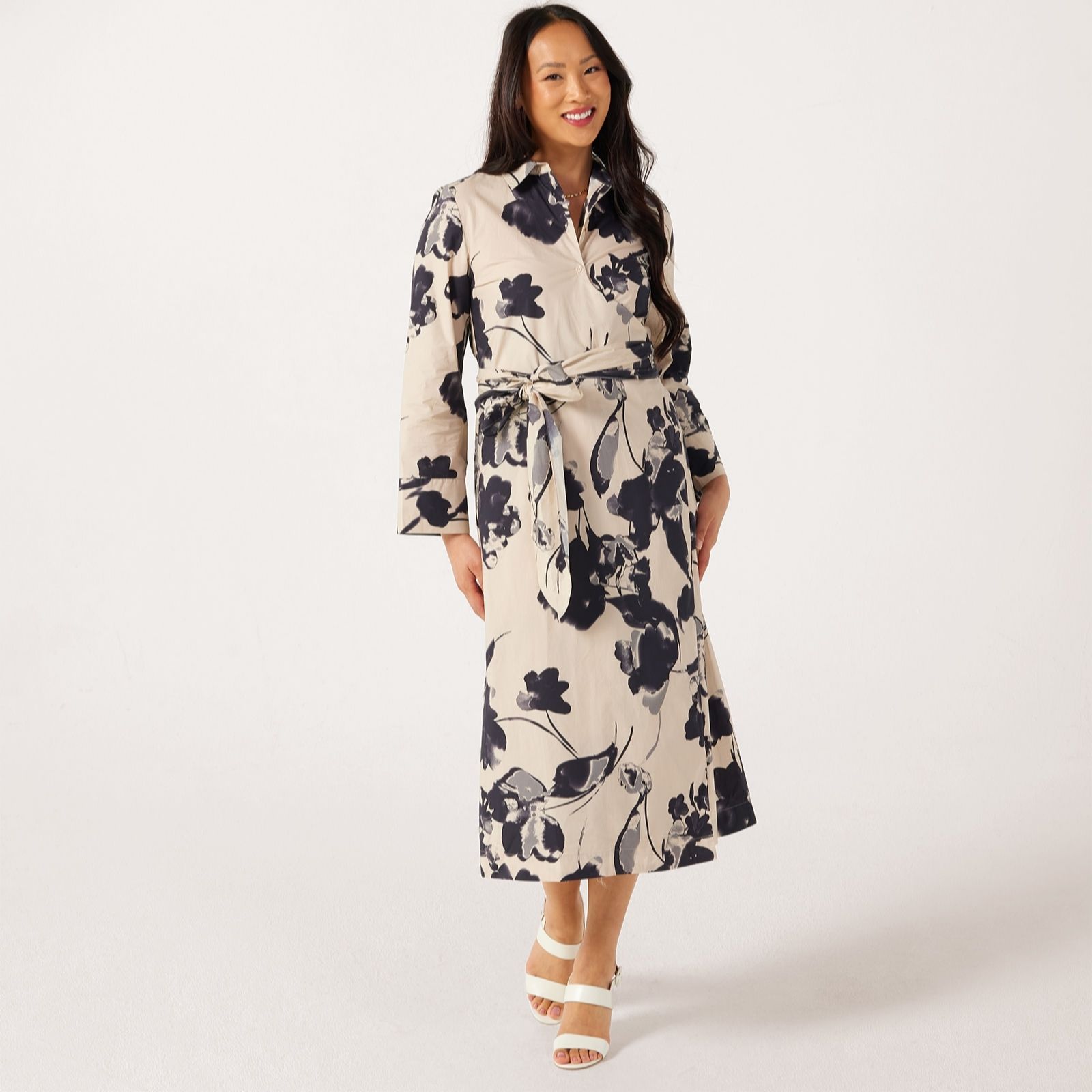 Selected Femme Aviana Printed Tie Detail Dress