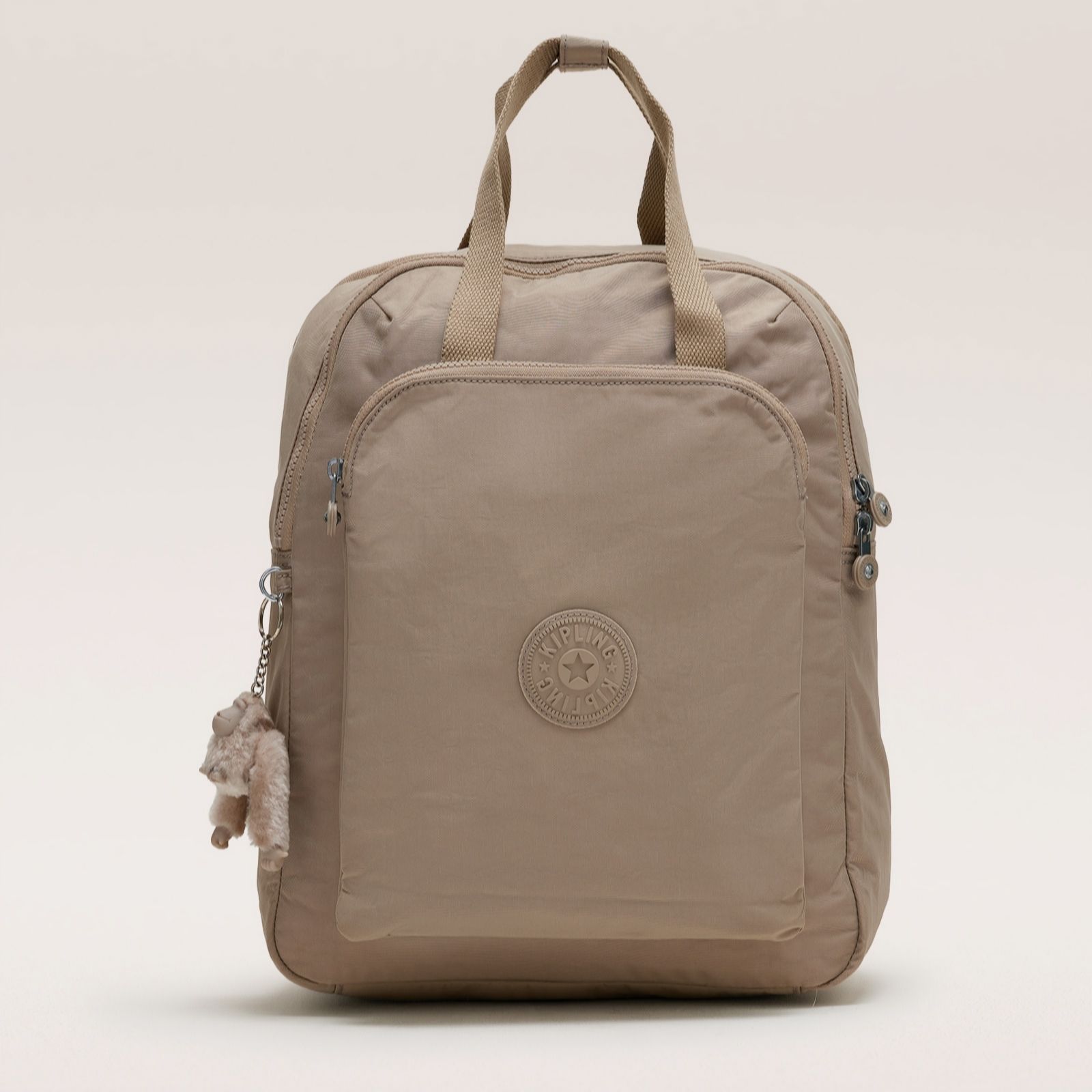Kipling Soft Taupe 56% Recycled Polyamide, 44% Polyamide