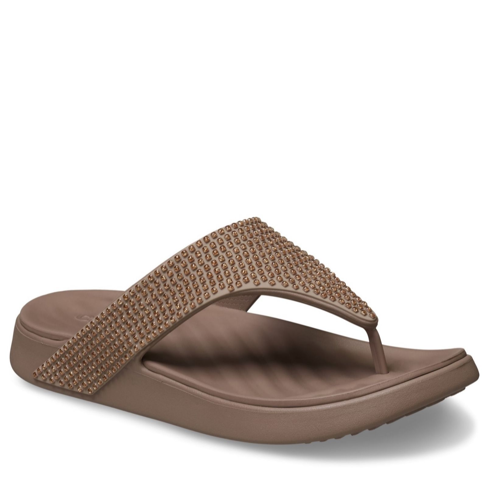 Crocs Women's Getaway Triangle Flip in Light Brown | Size: 7