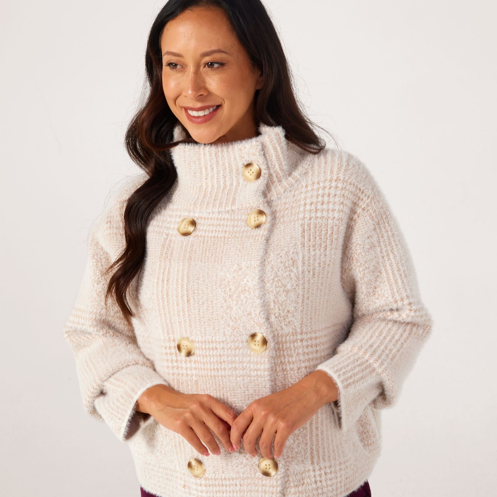 Rino & Pelle Beth Short Double-Breasted Printed Jacket