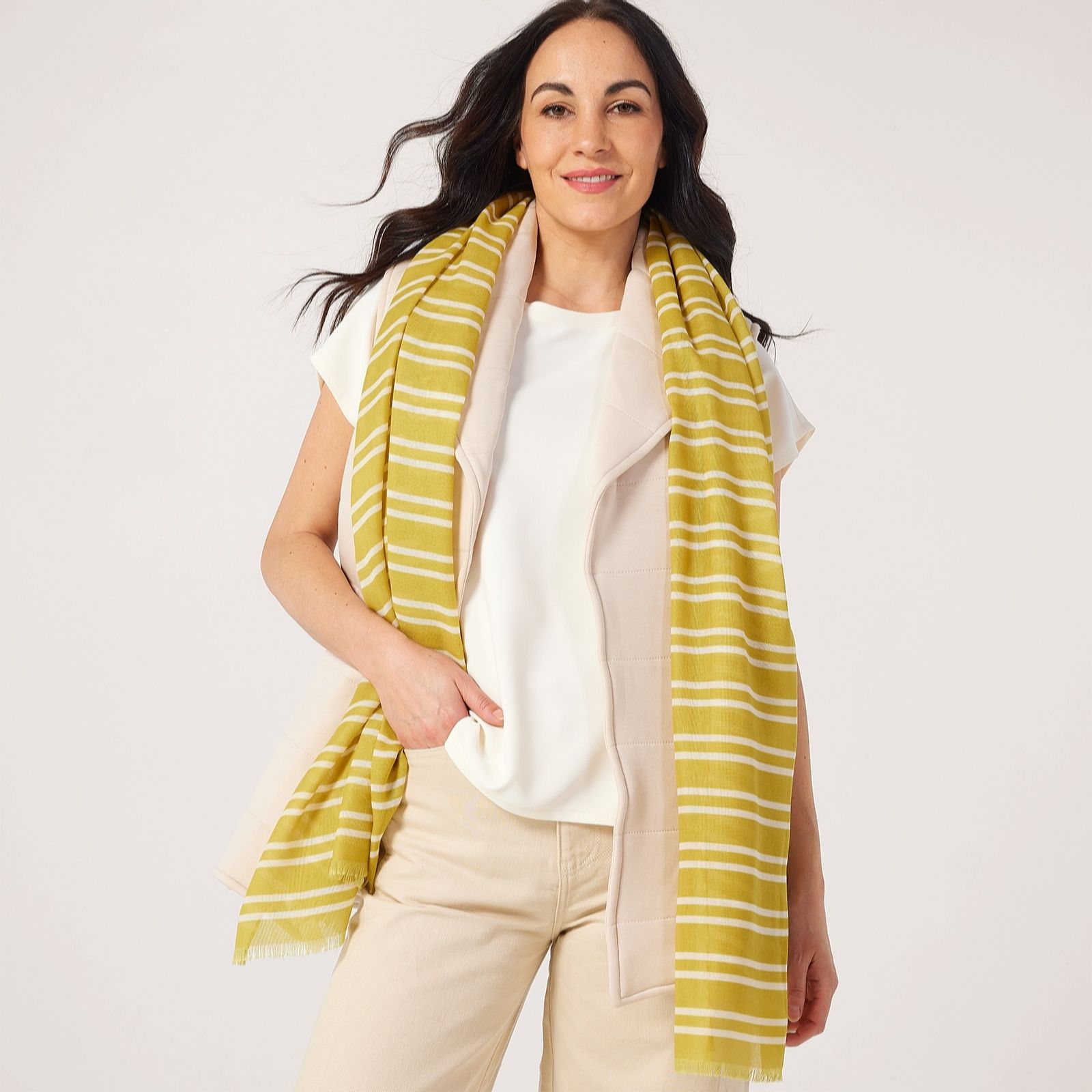 Marlawynne Black Combo Layers St.tropez Scarf