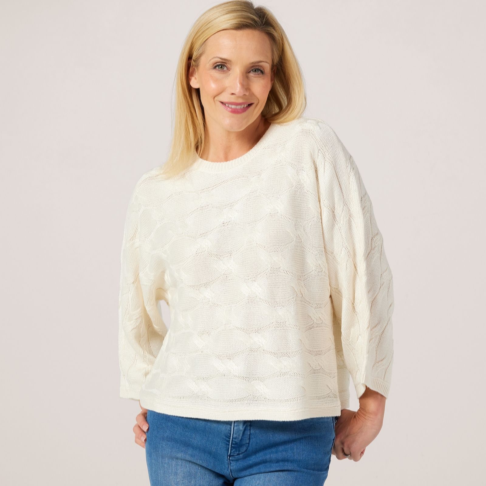 Marlawynne Black Layers Shimmery Cable Jumper