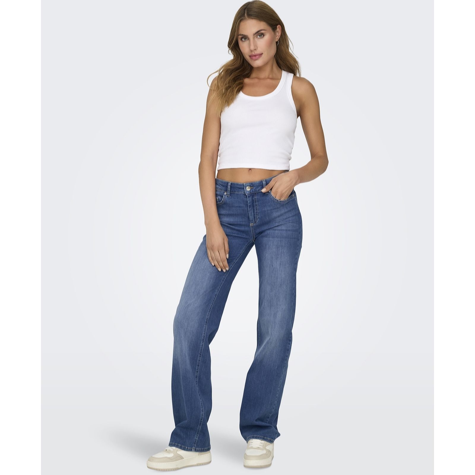 Only Blush 30" Straight-Leg Denim Jeans