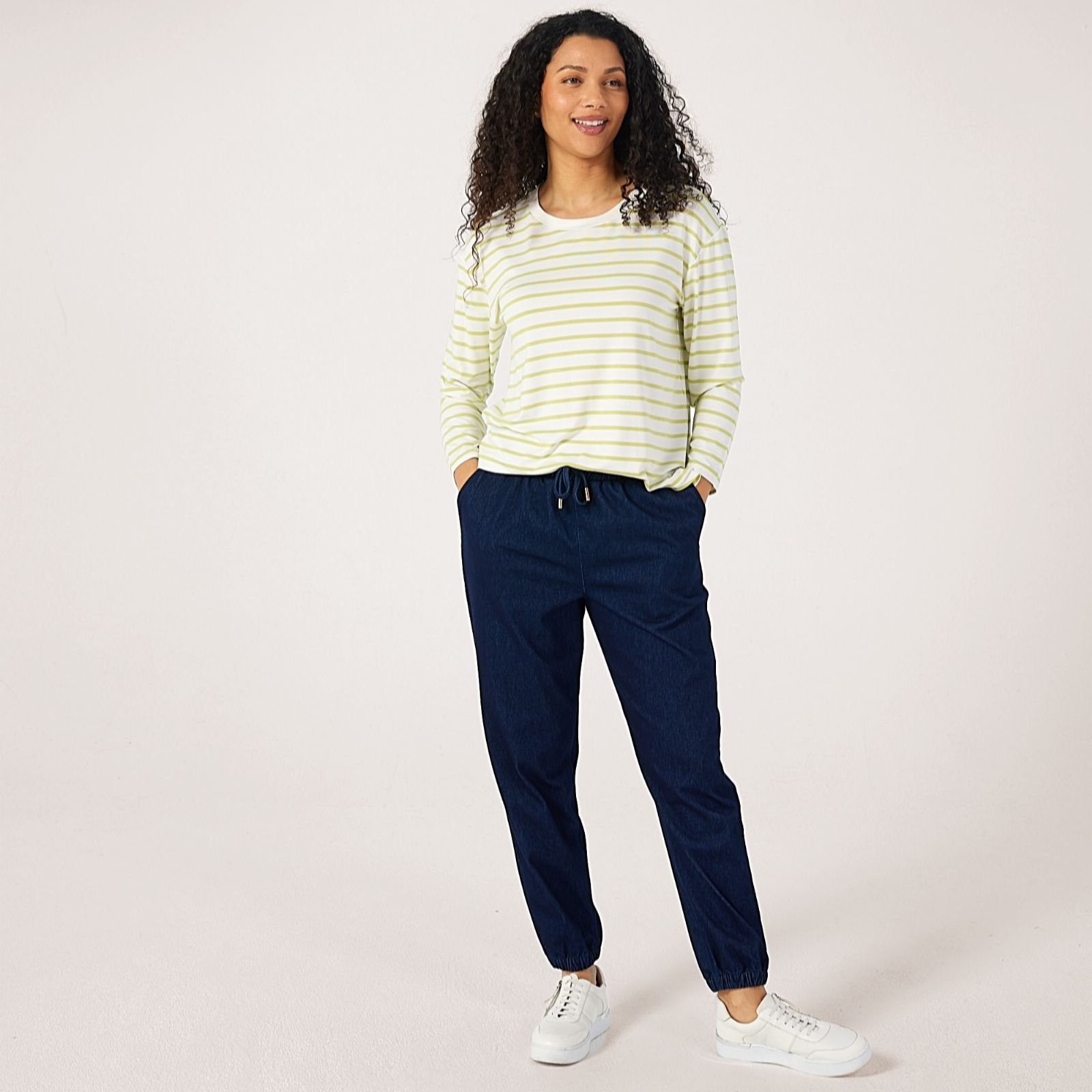 Ruth Langsford Long-Sleeve Stripe Relaxed Top