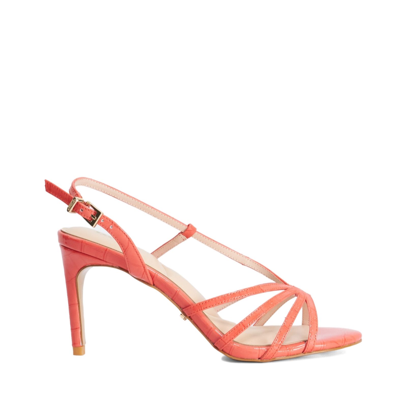 Dune Gold London Morning Strappy Heeled Sandals