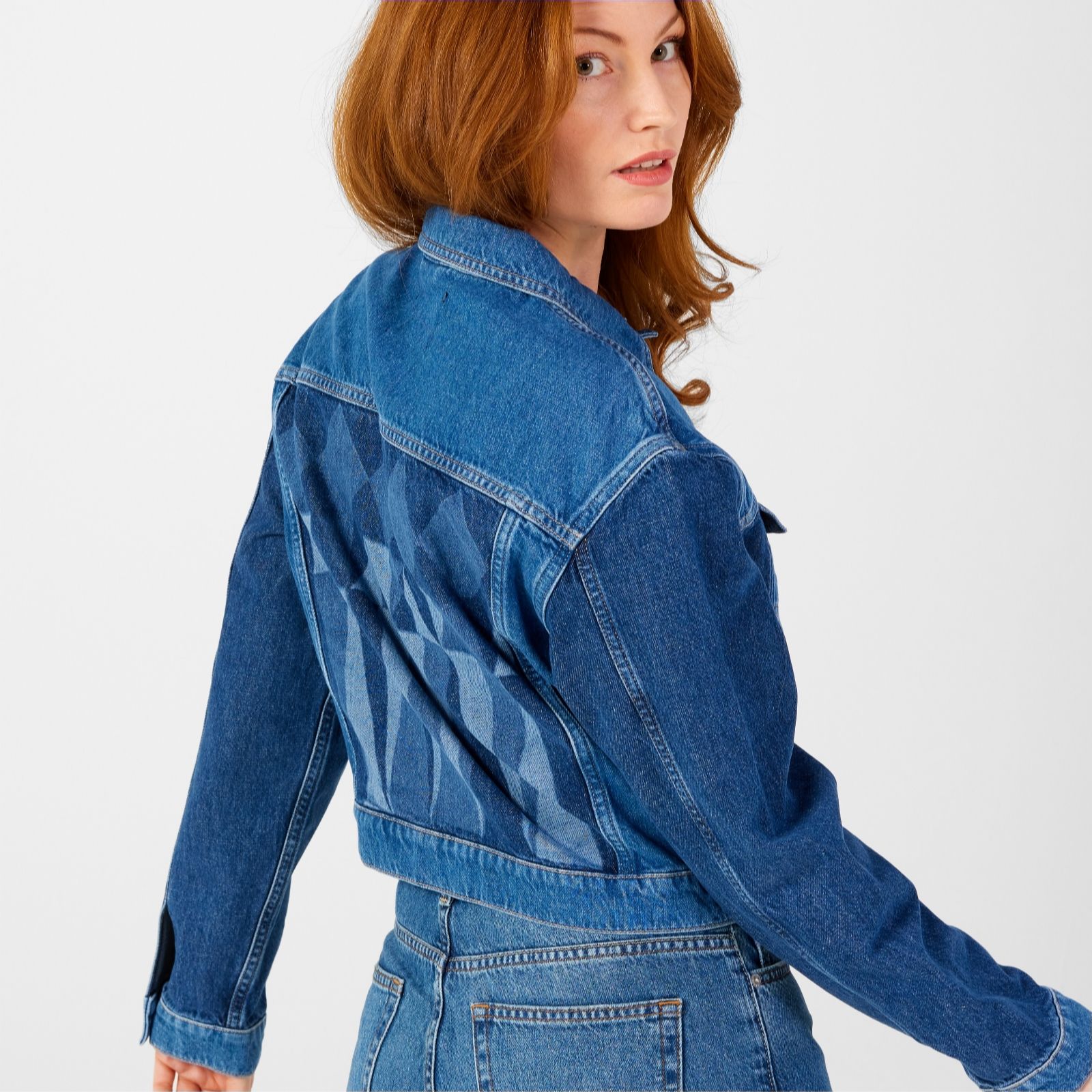 Only Patch Back Denim Jacket