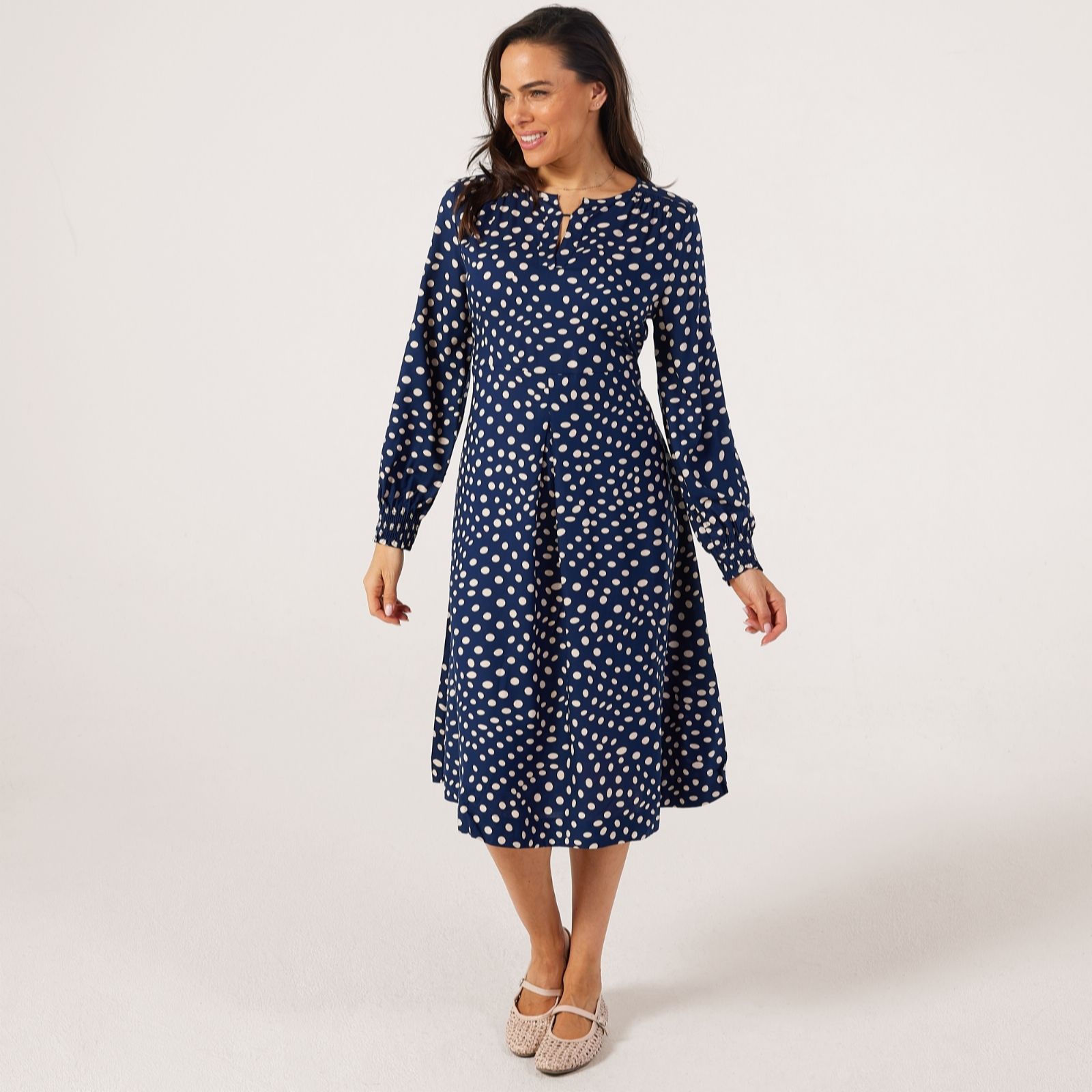 Masai Copenhagen Green Nexora Printed Classic Viscose Dress