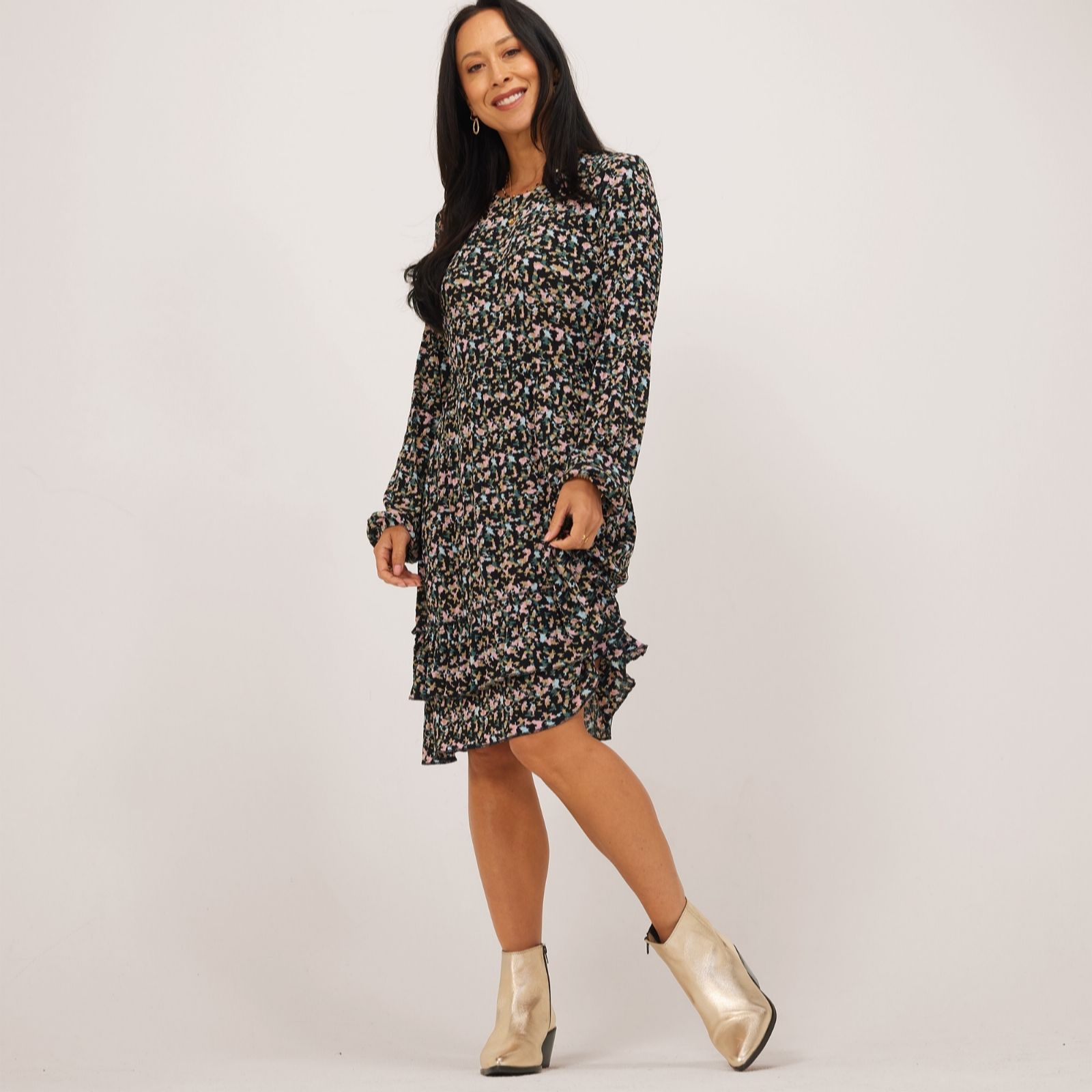 JDY Ella Long Sleeve Printed Dress