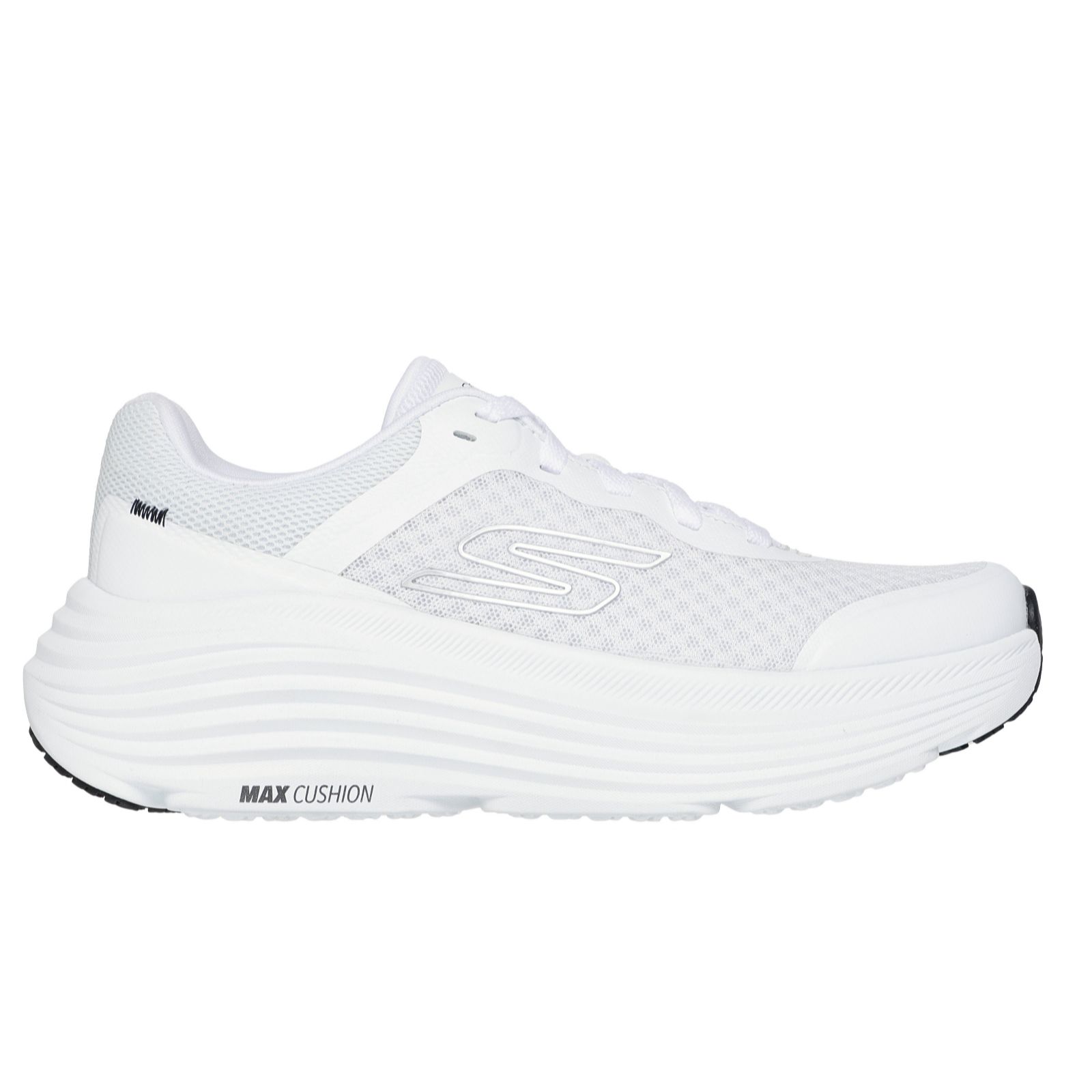 Skechers Black,White Max Cushioning Endeavour Lace Up Trainer