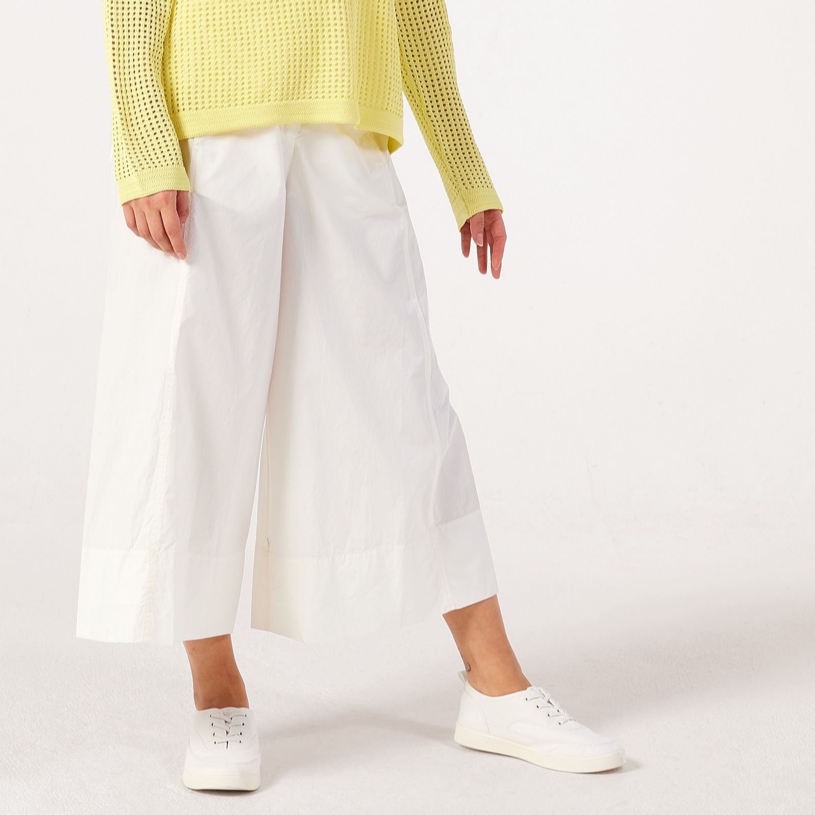 Masai Copenhagen Light Blue Portia 100% Cotton Poplin Loose Cropped Trousers