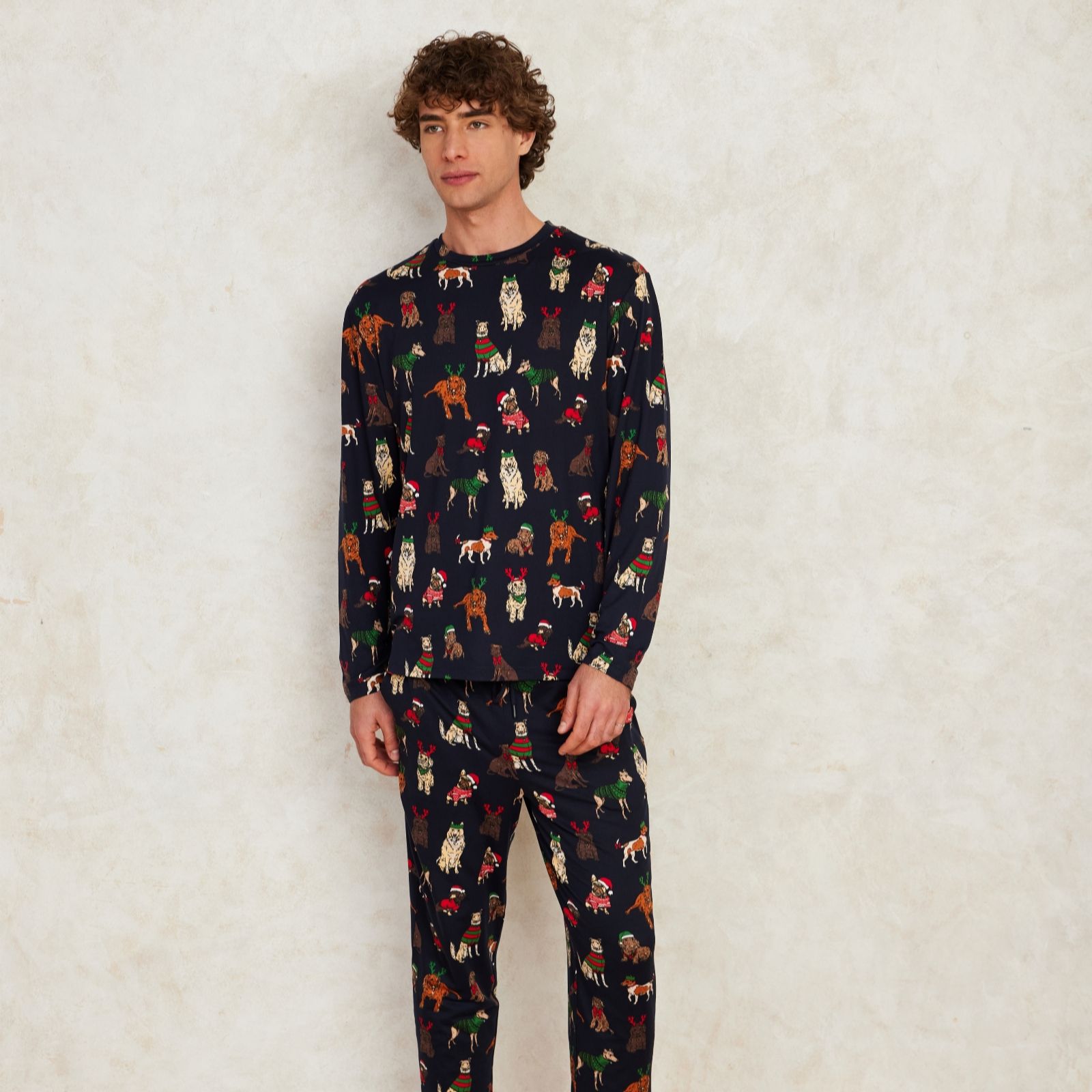 Chelsea Peers Family PJ Festive Dog Mens