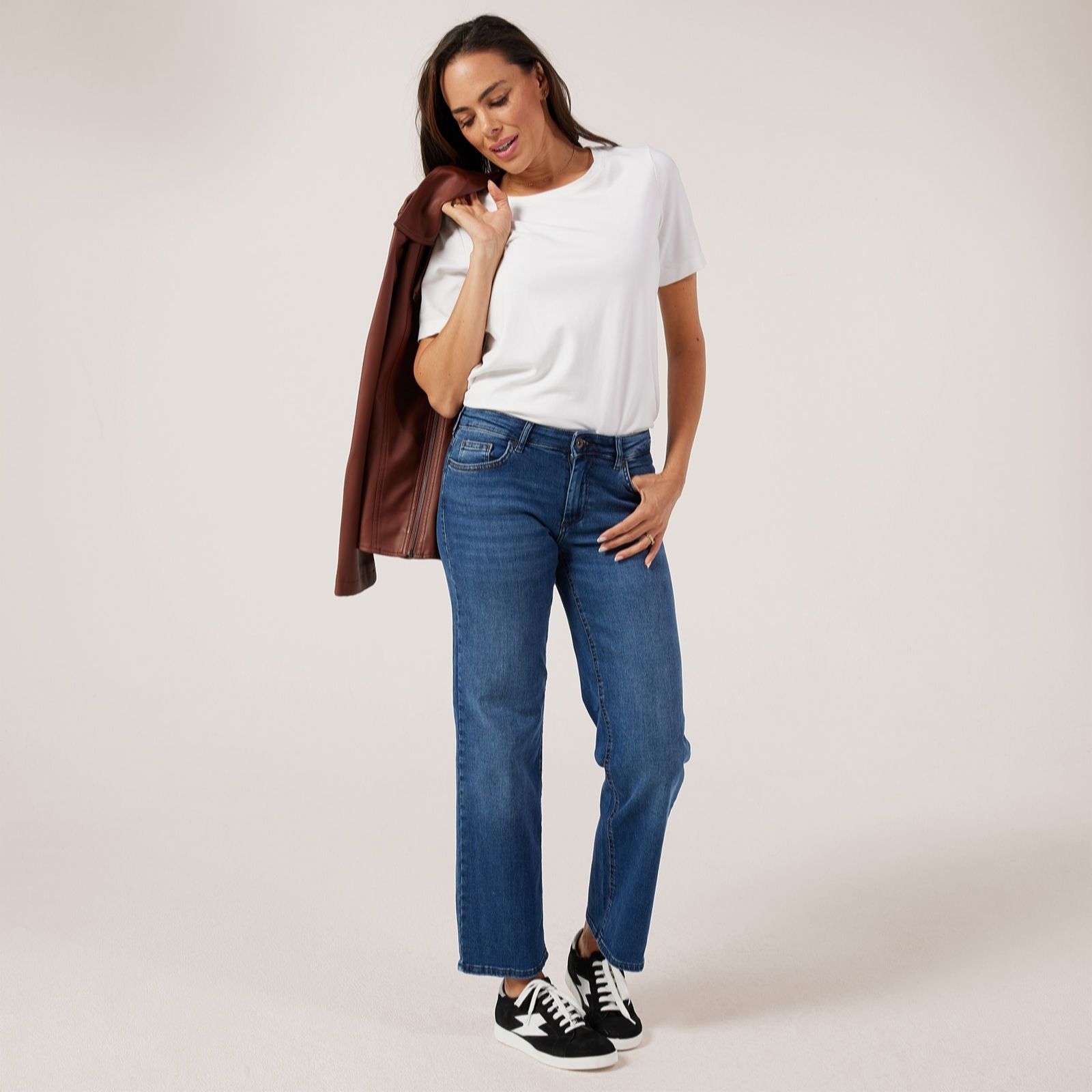 Only Blush 30" Stretch Straight Leg Jeans