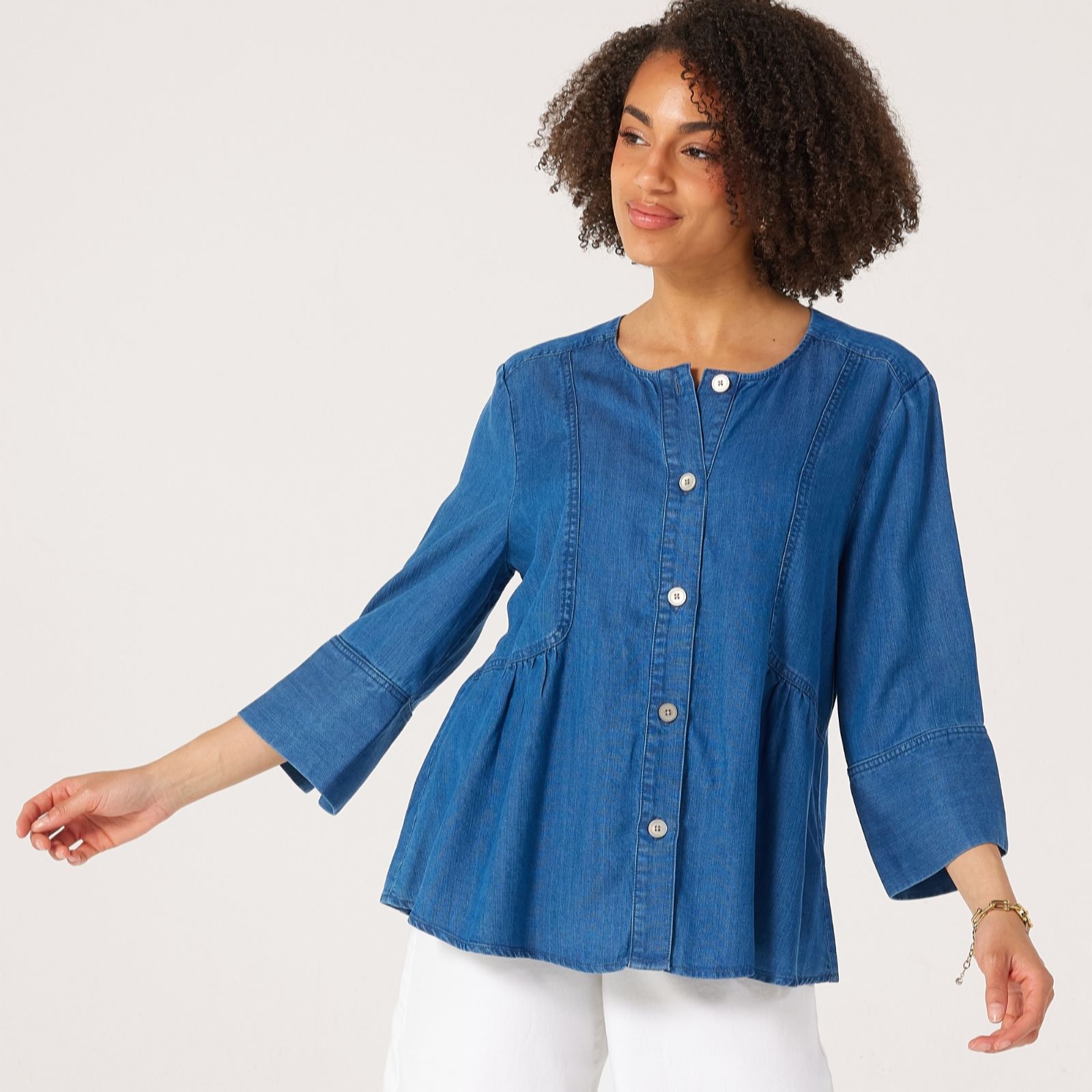 Masai Copenhagen Blue Denim Juvila Light Denim Top