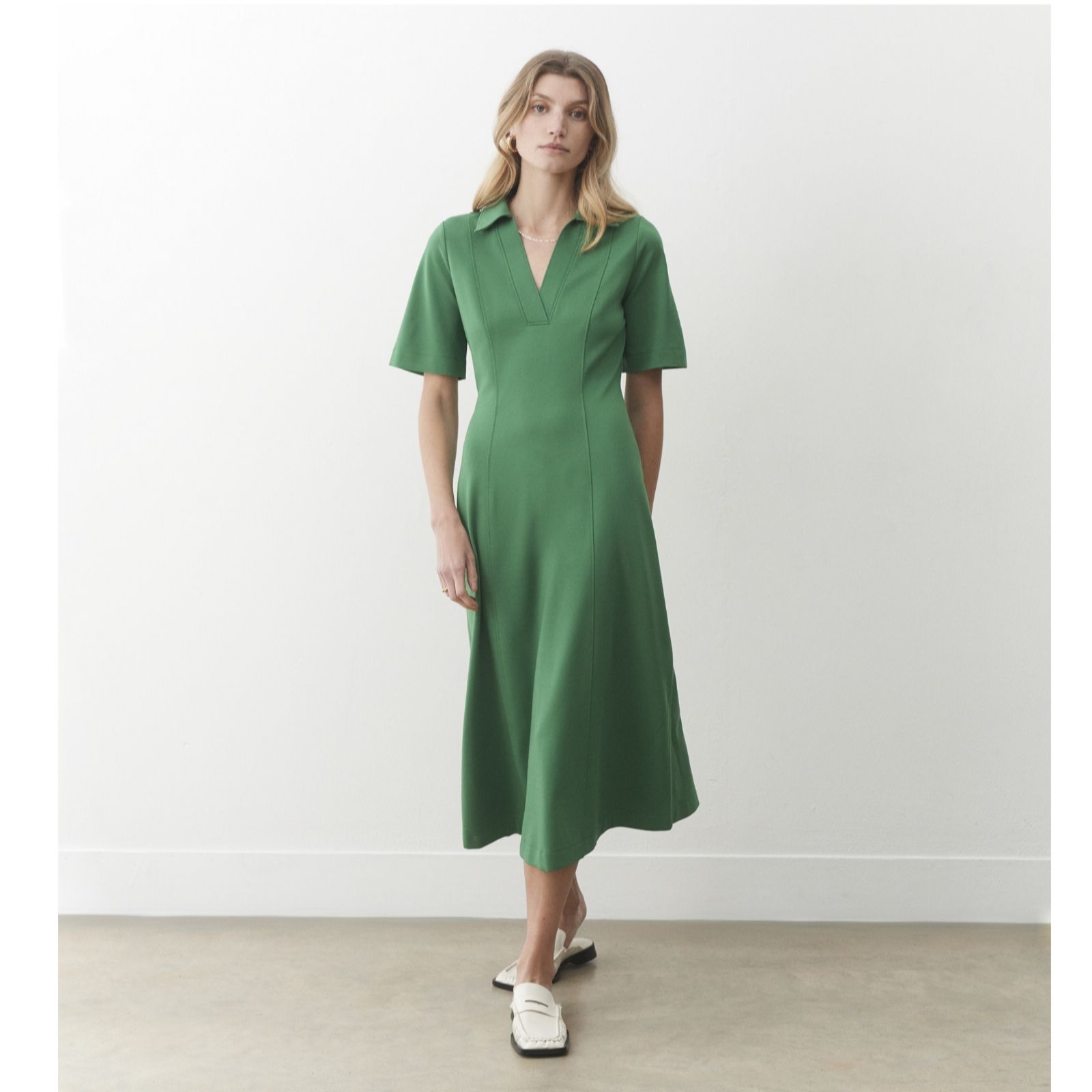 Finery Xanthe Ponte Collared Dress