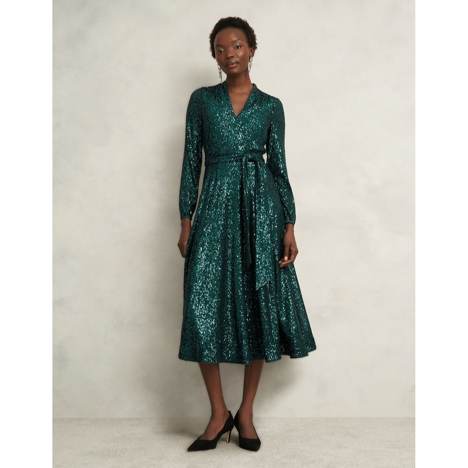 Hobbs London Women's Evergreen Meadow Dress