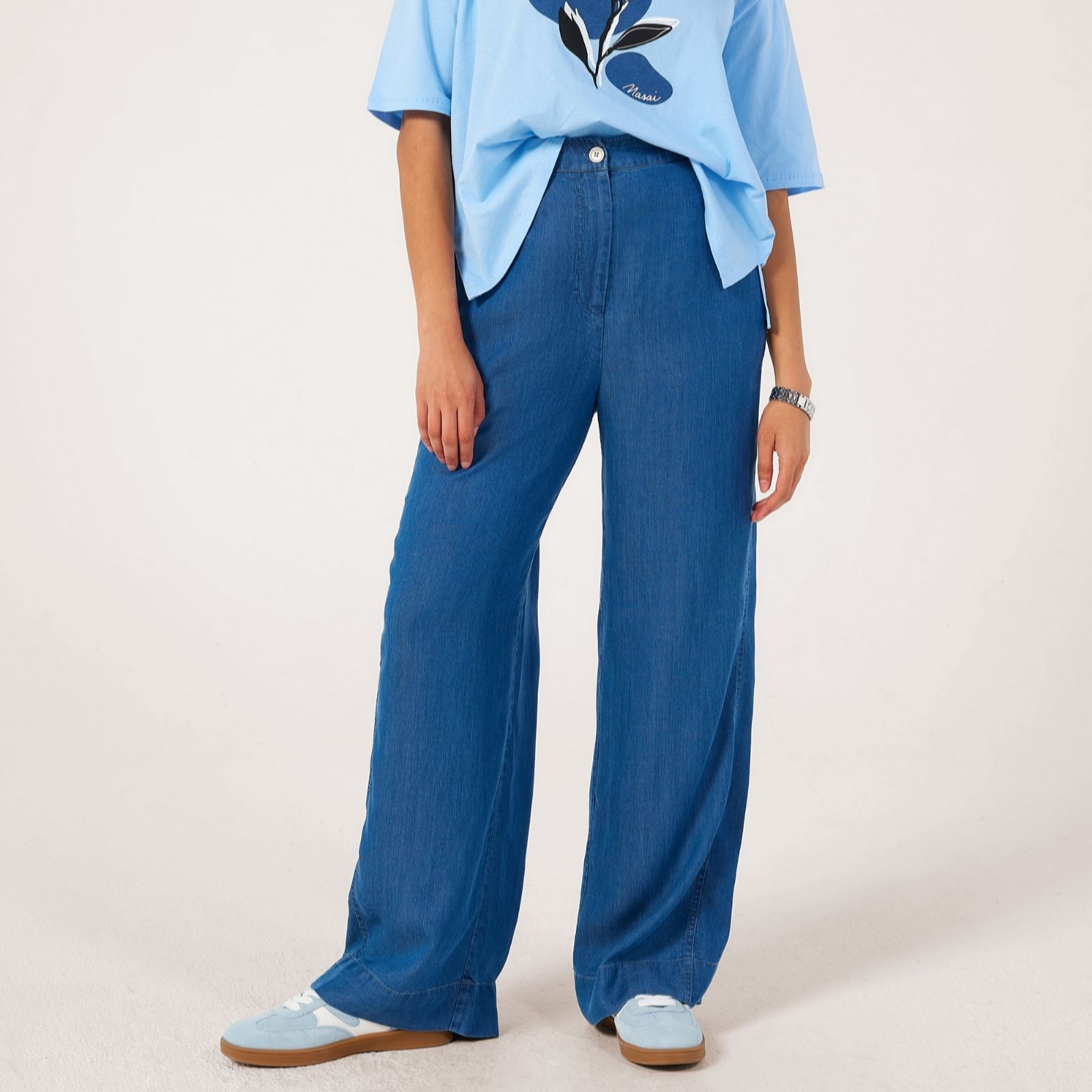 Masai Copenhagen Blue Denim Pelyra Light Denim Trouser