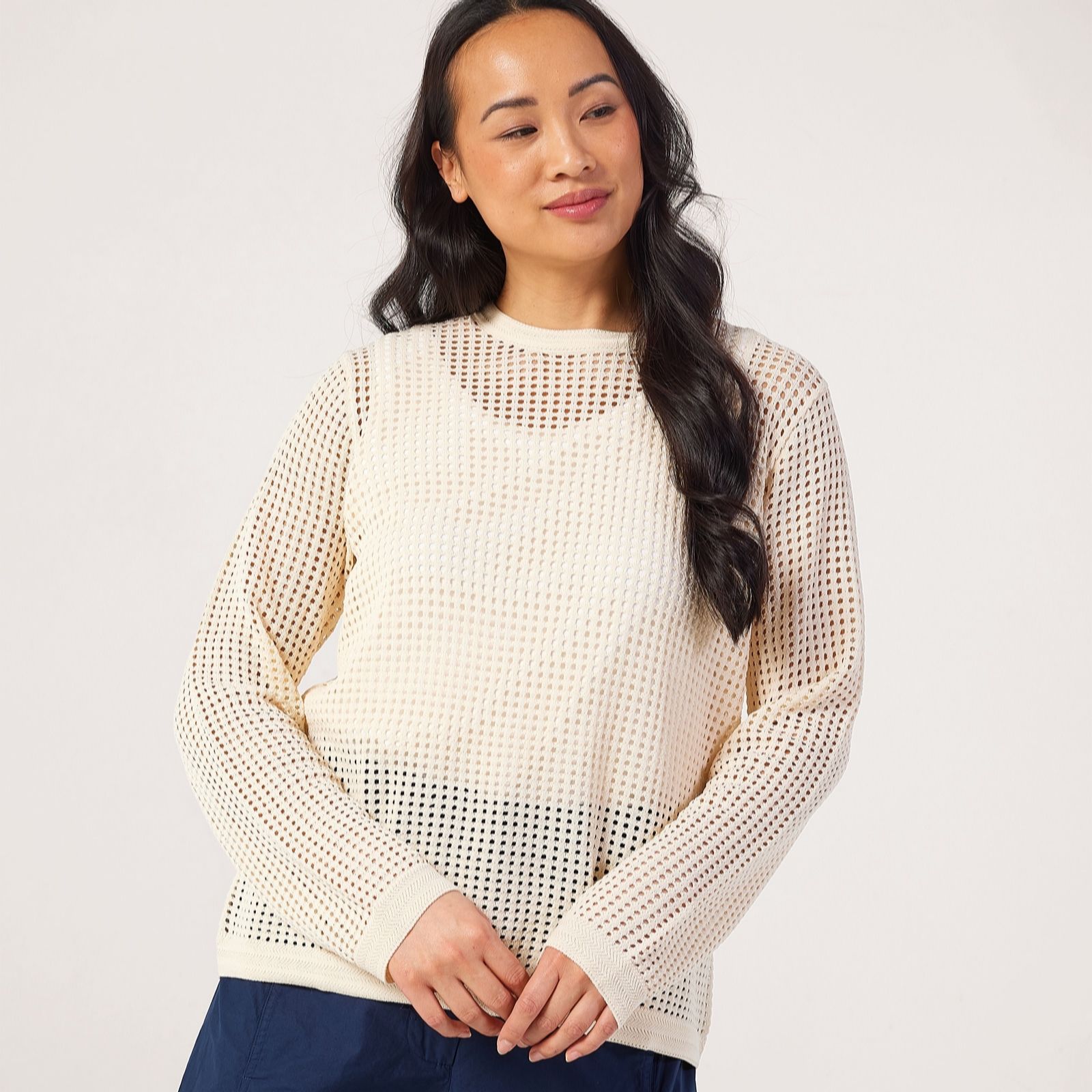 Masai Copenhagen Lemon Foravine Fine Pointelle Knit Top