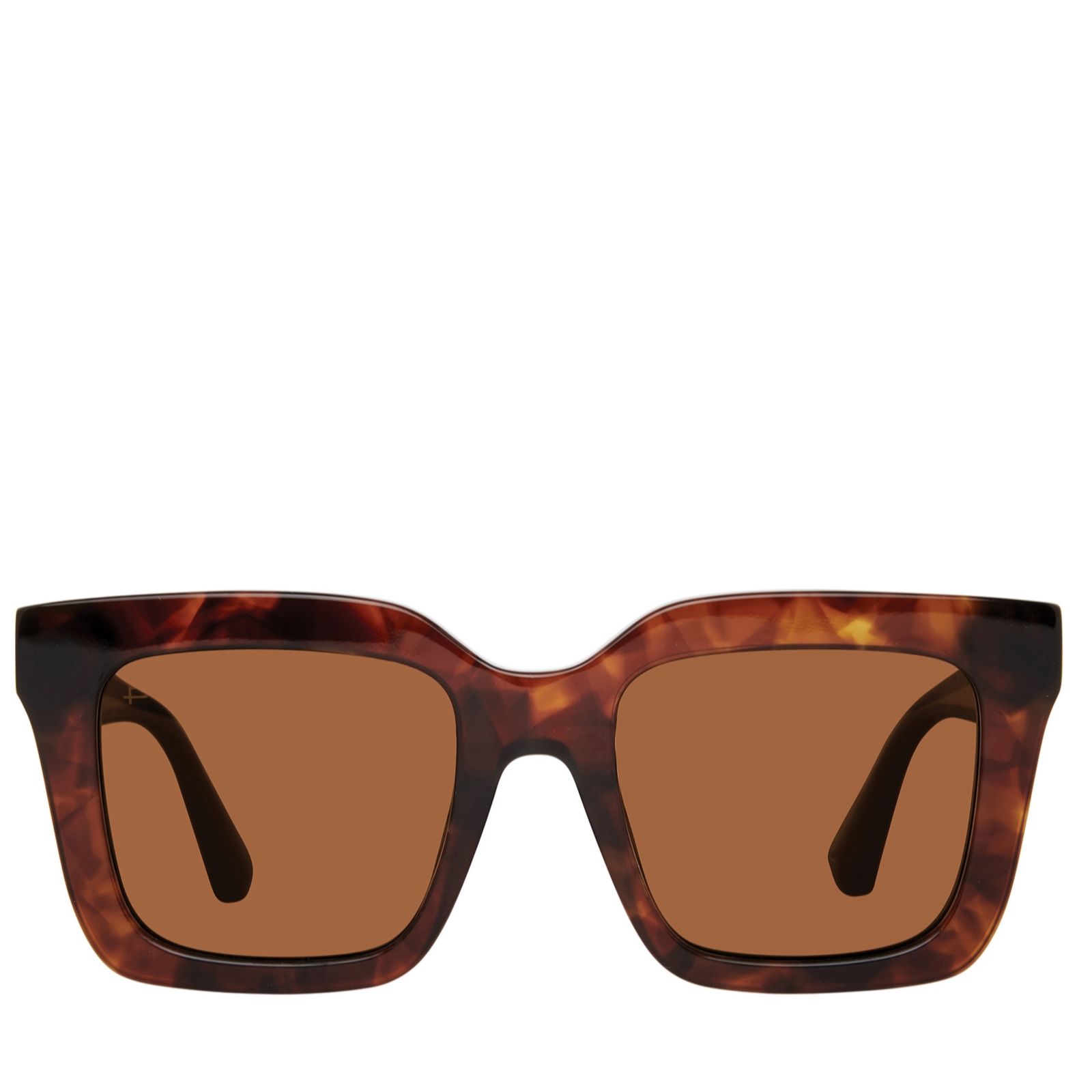Prive Revaux Women's Black Coffee Pls Square Sunglasses