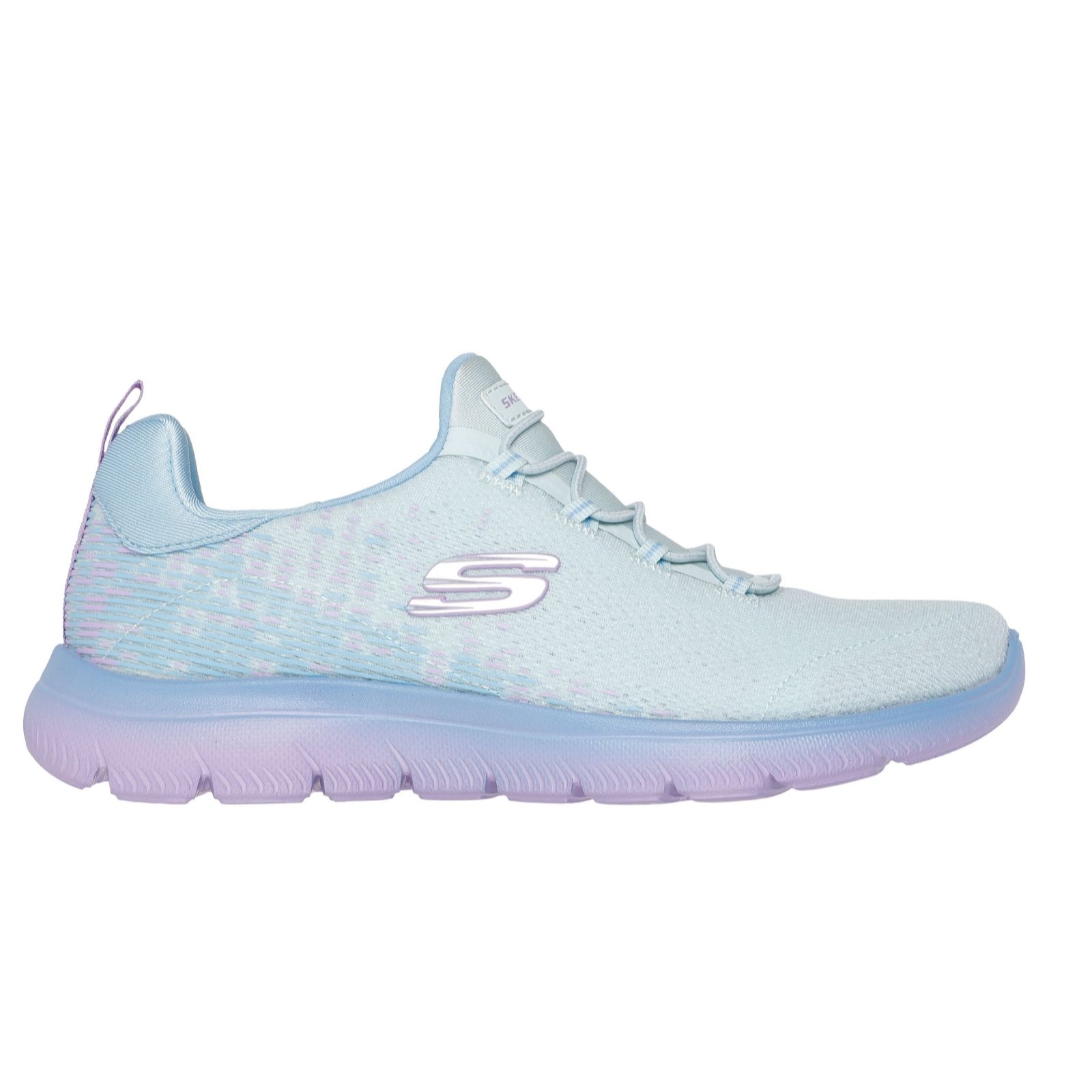 Skechers Women's Light Blue Summits Bungee Trainer
