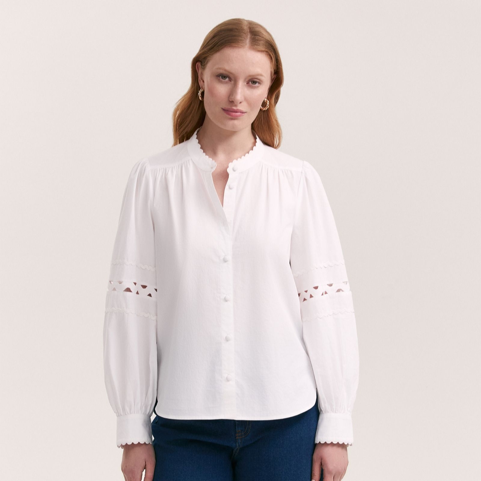 Finery London Paulie Shirt with Sleeve Detail