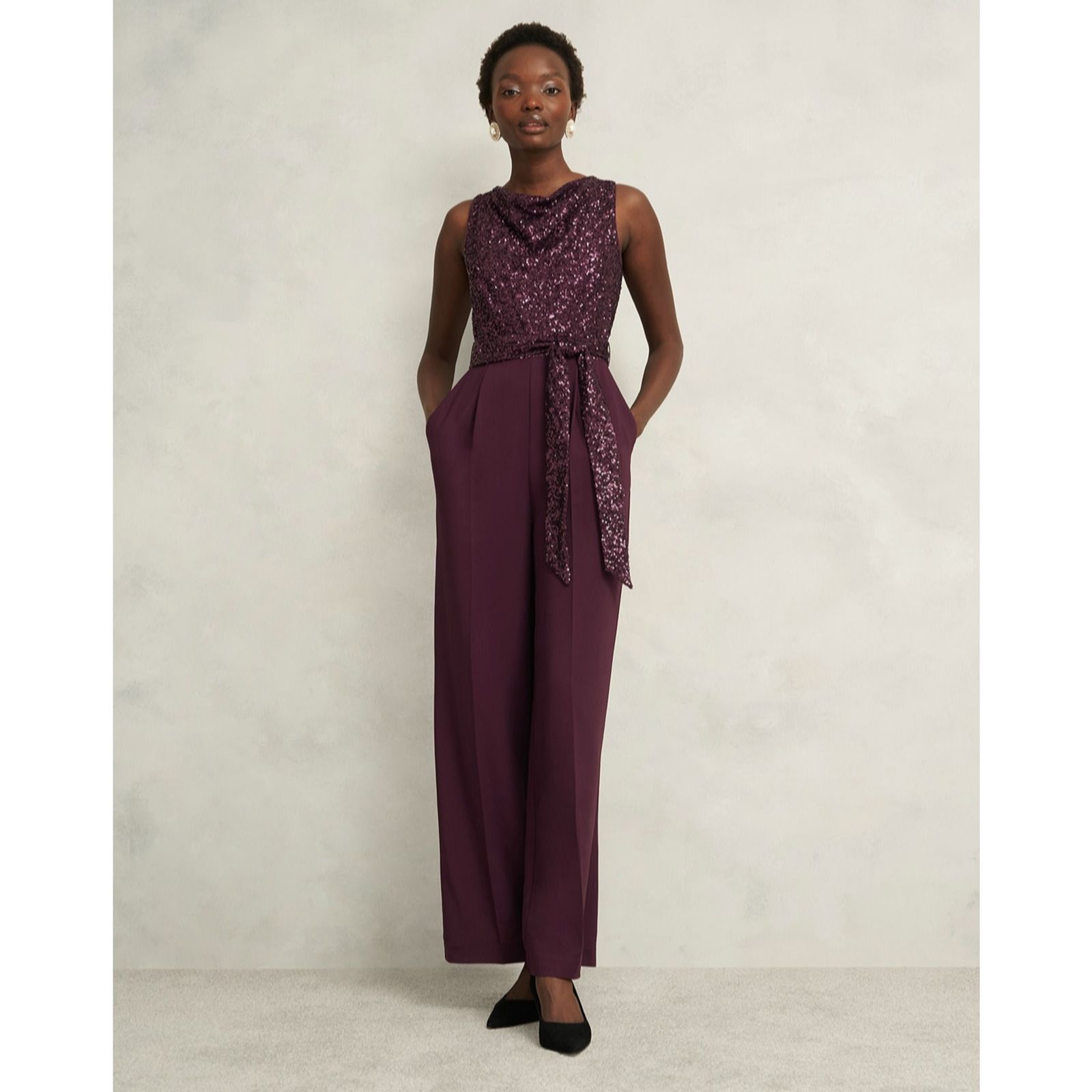 Hobbs London Onyx Red Zuri Jumpsuit