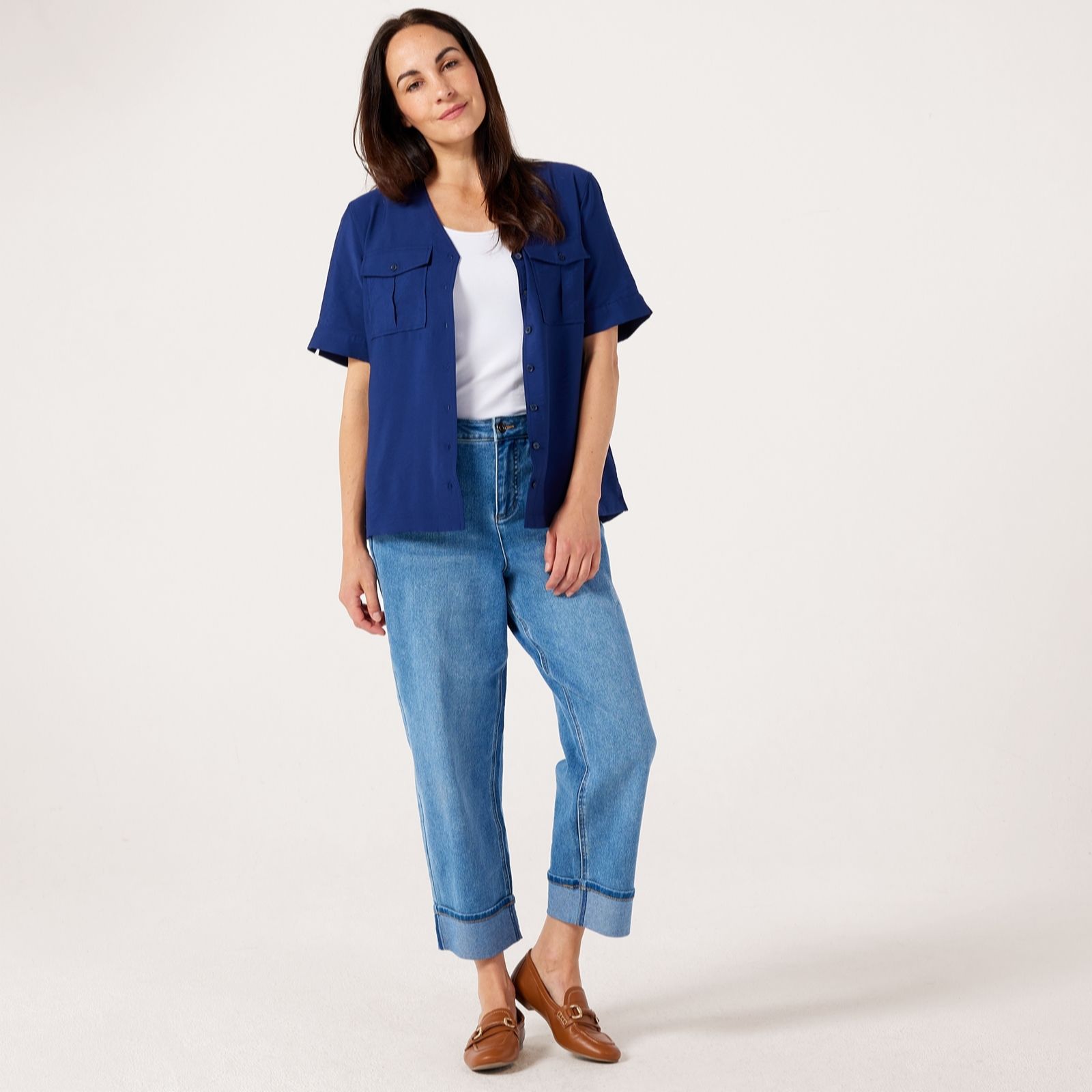 Ruth Langsford Indigo Turn Back Boyfriend Jean Standard