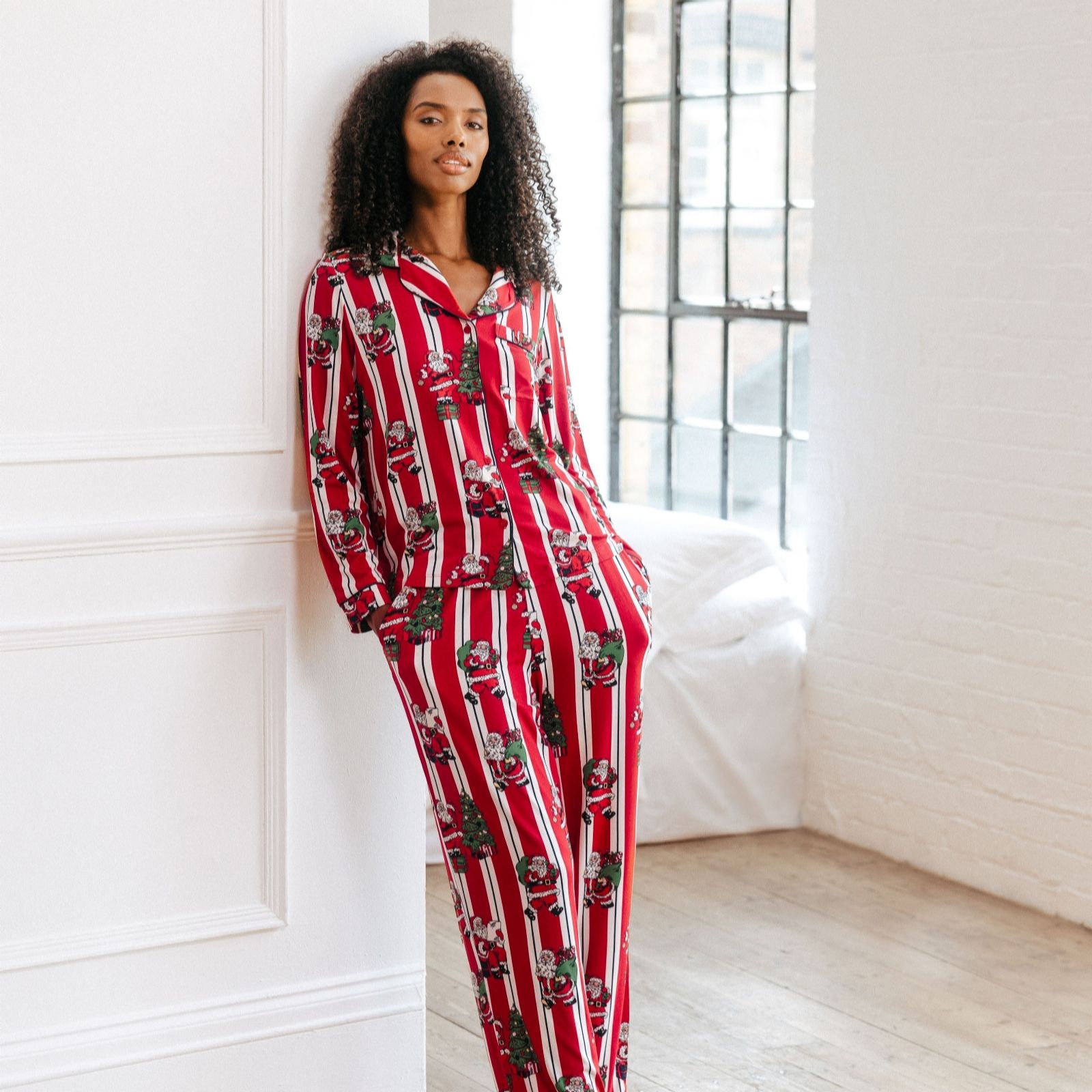 Chelsea Peers Family PJ Vintage Santa Ladies