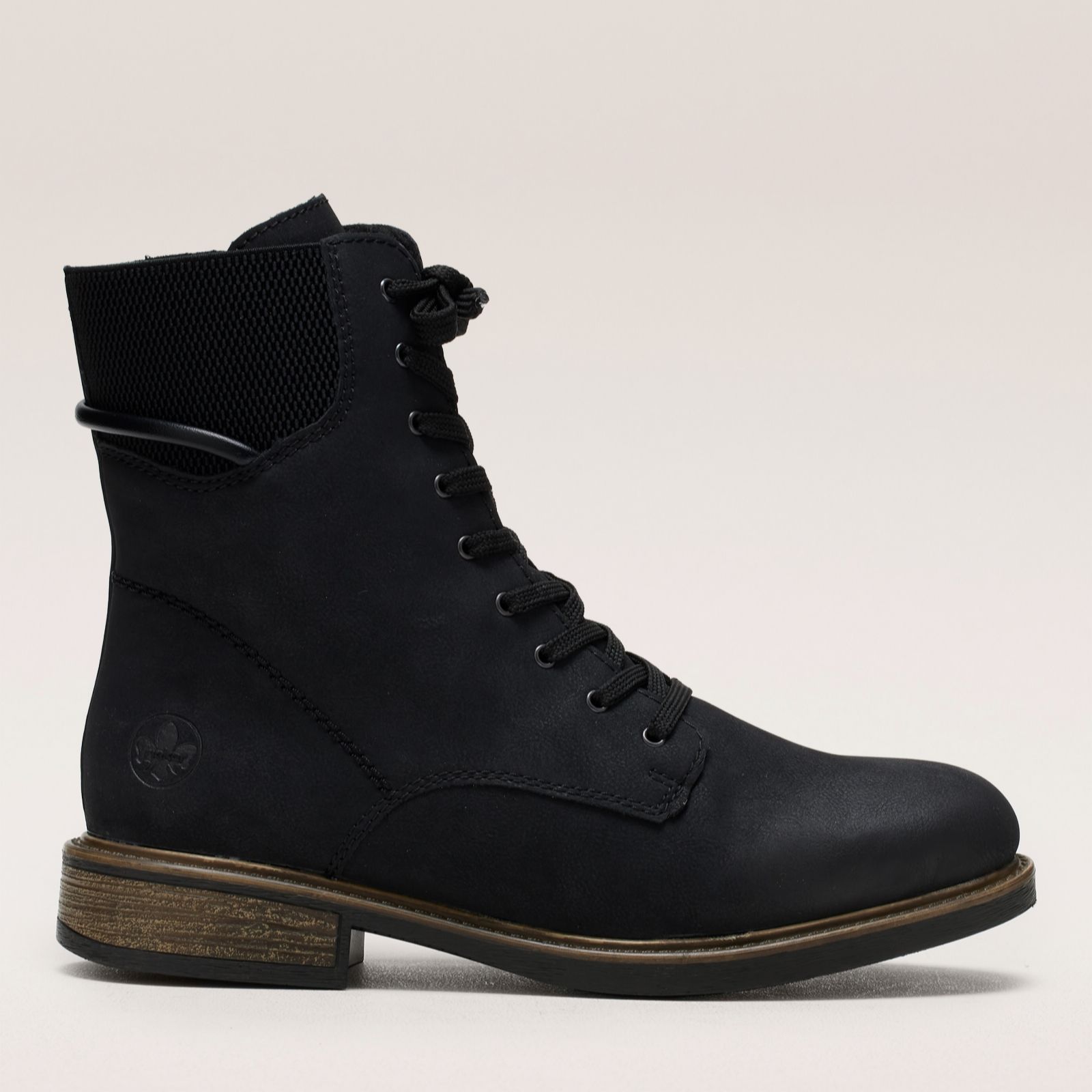Rieker Black Lace Up Ankle Boot