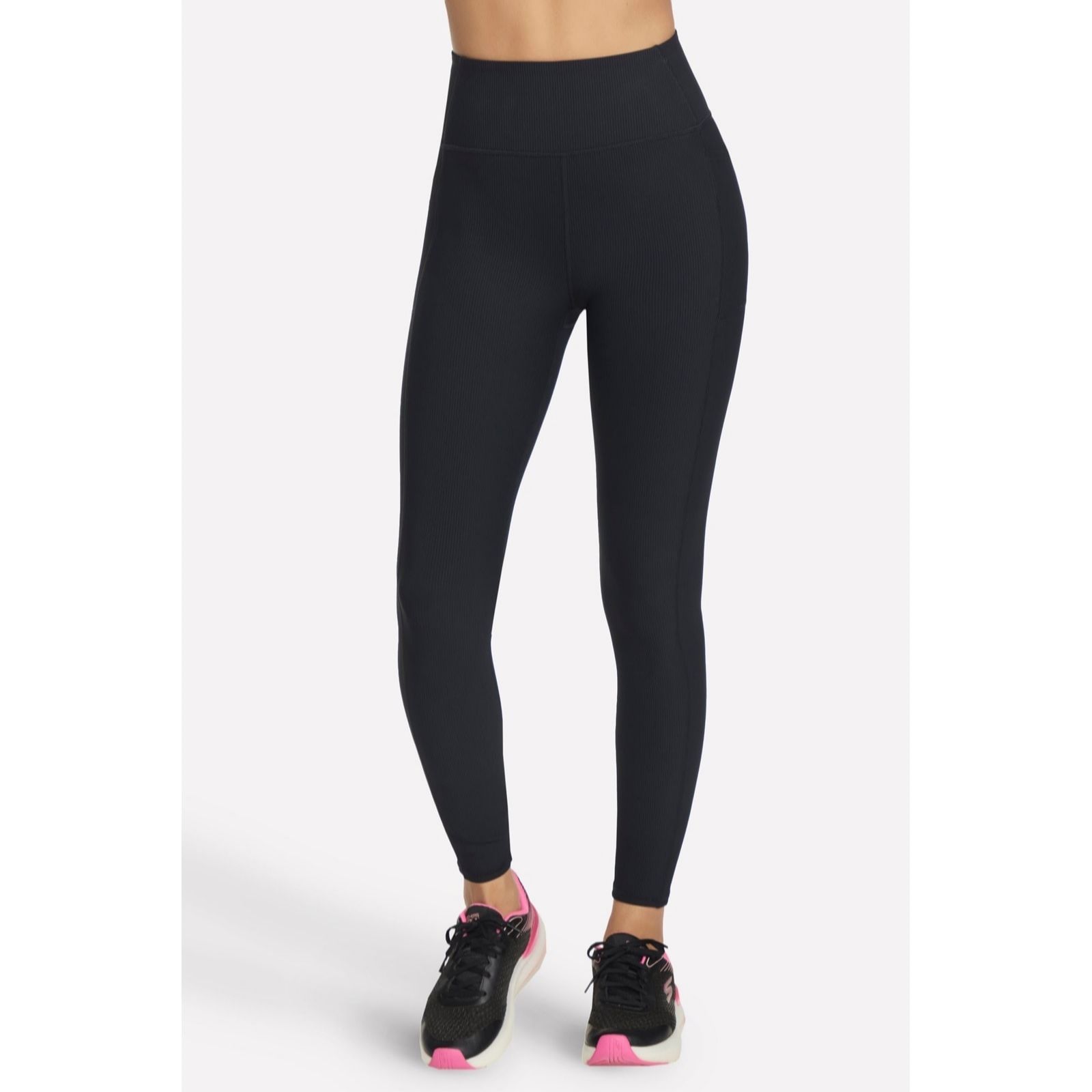 Skechers Black Goflex Rib Fl Hw Leggings