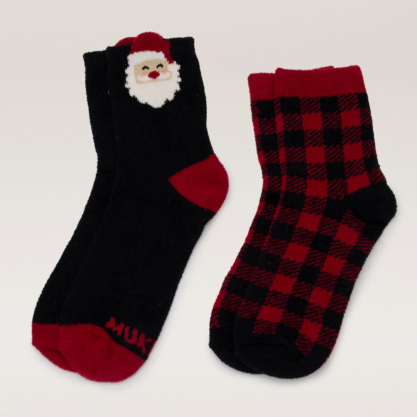 Muk Luks 2pk Festive Cosy Sock Gift Set