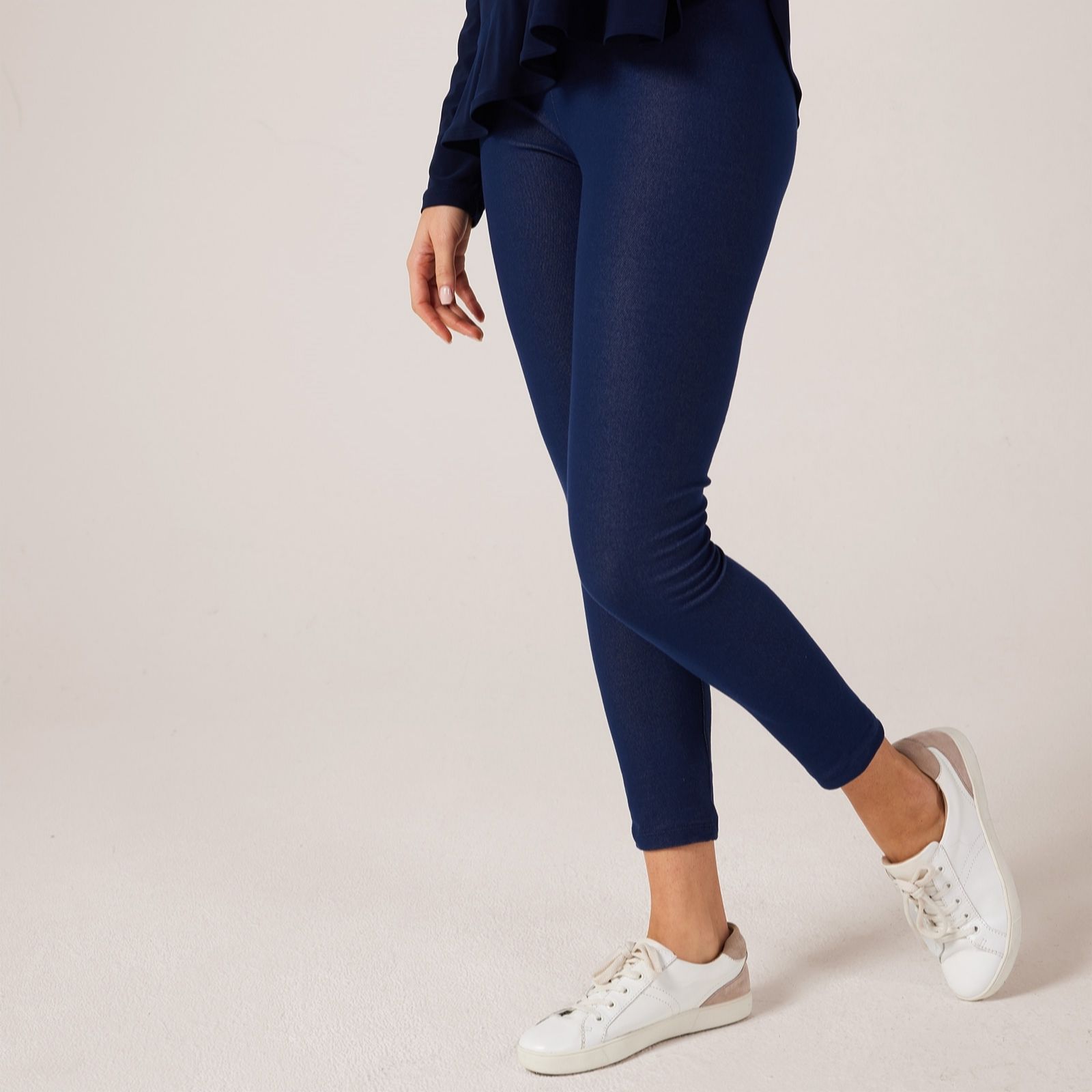 Kim & Co Deluxe Denim Knit Ankle Length Legging