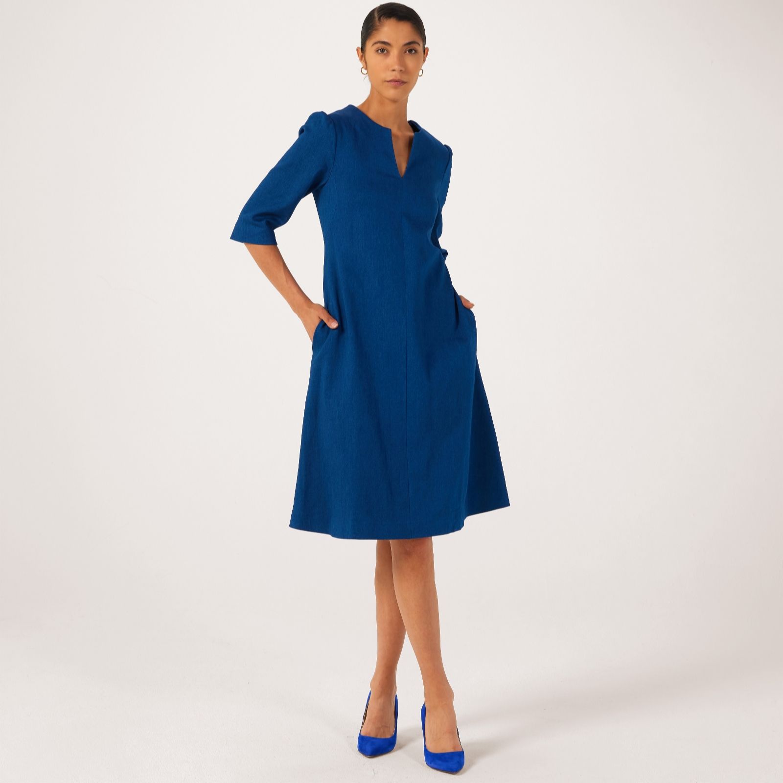 Helene Berman Victoria Stretch Denim Dress