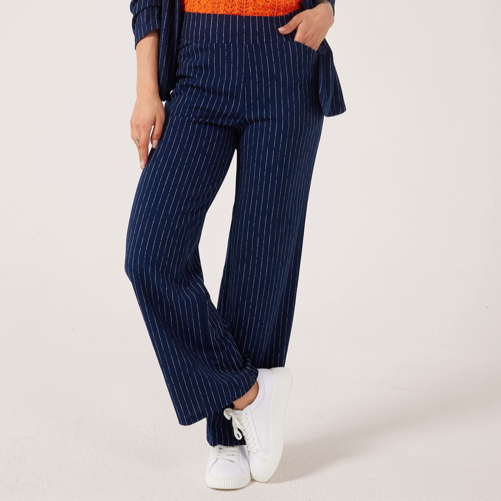 Kim & Co Ponte Crepe Camilia Straight Leg Standard Trousers