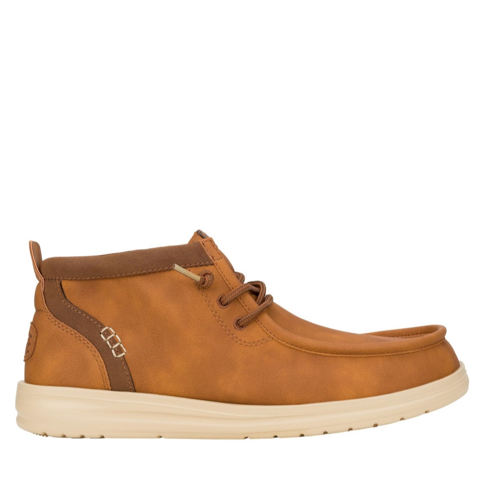 Hey Dude Men's Cognac Tan Heydude Wally Mid Gripr Classic Boot