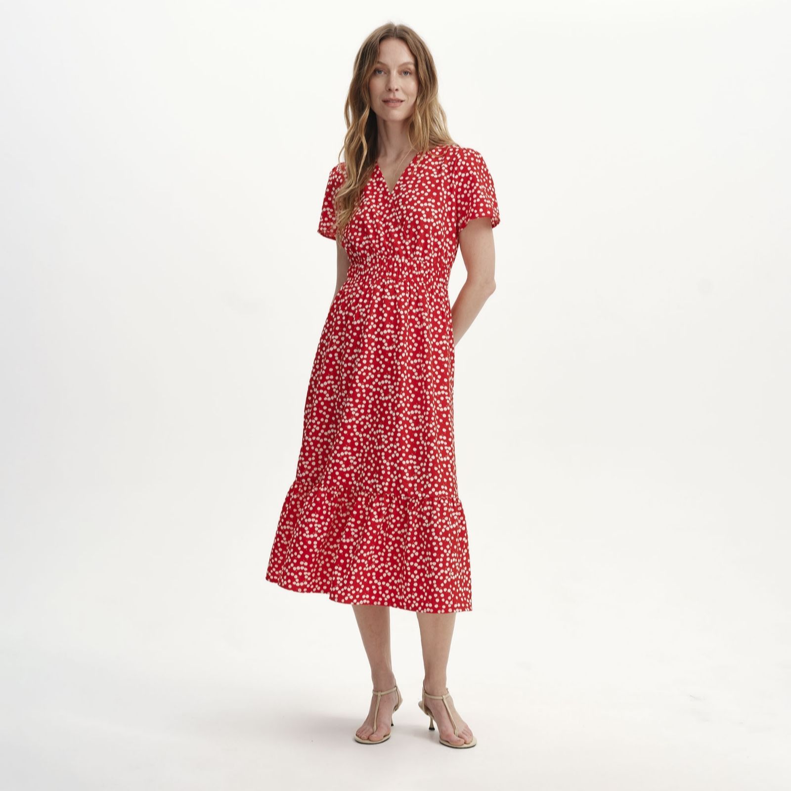 Finery London Deena Printed Midi Dress Standard women's