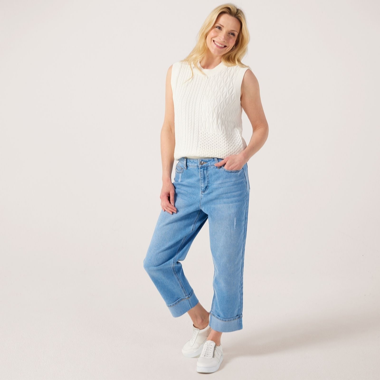 Ruth Langsford Indigo Turn Back Boyfriend Jean Tall