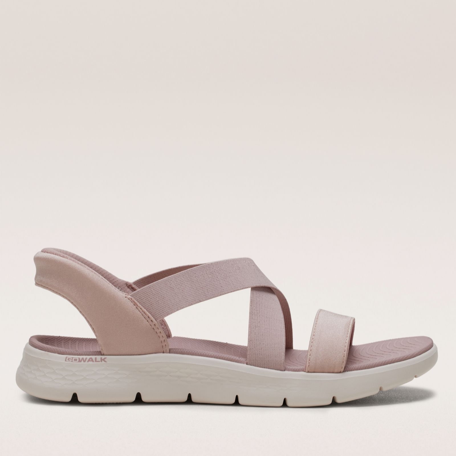 Skechers Black Go Walk Flex Sandal Glimmer Up Slip-Ins Sandal