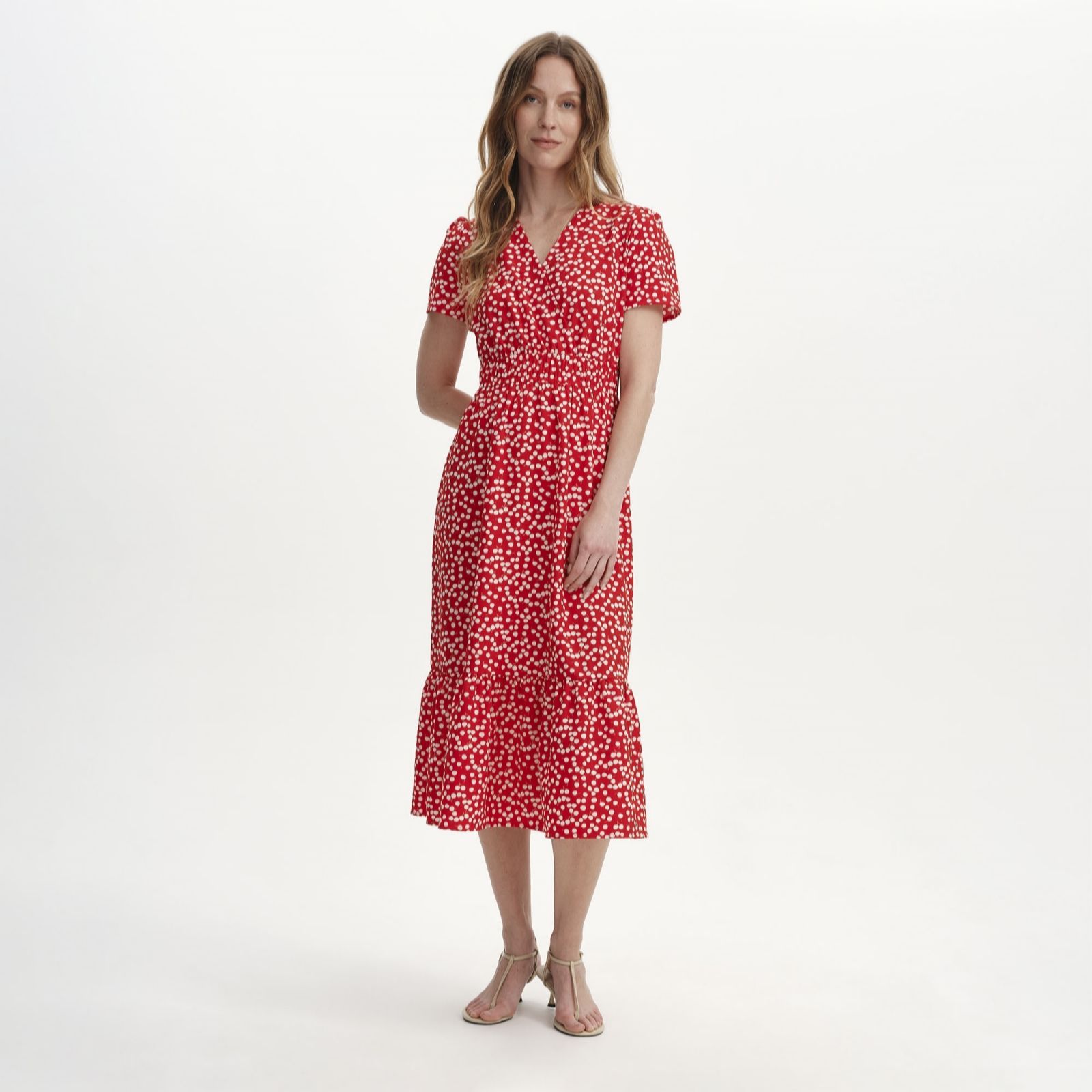 Finery London Deena Printed Midi Dress Petite women's