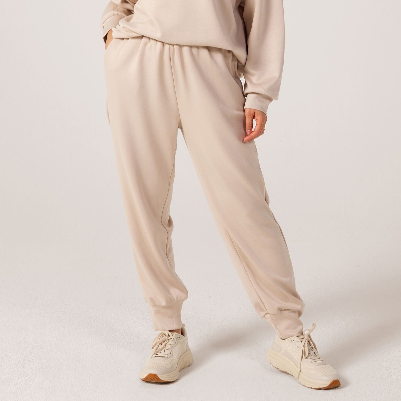 Malissa J Soft Jersey Joggers With Cuff & Elasticated Waist
