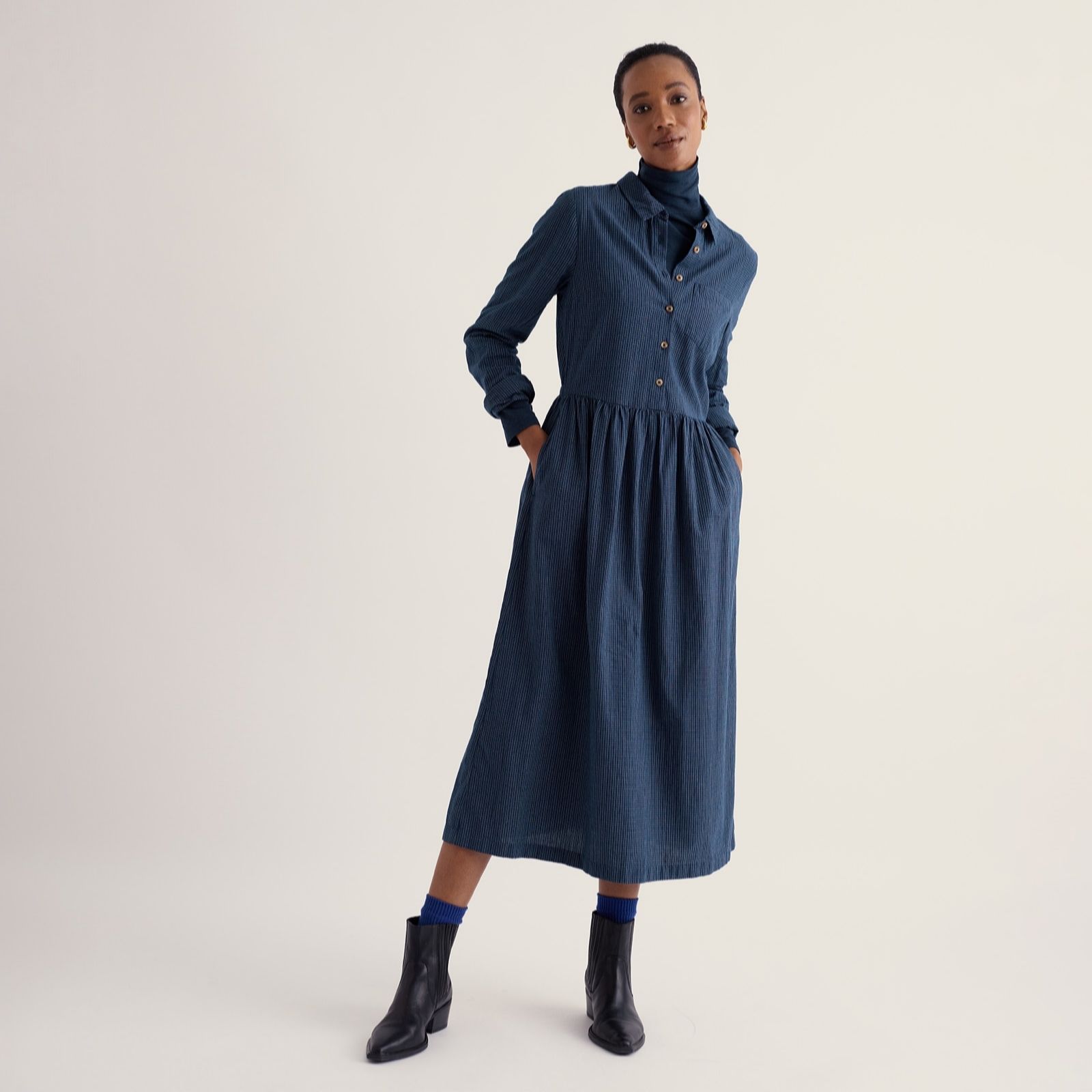 Seasalt Cornwall Long Sleeve Fleet Dress women's