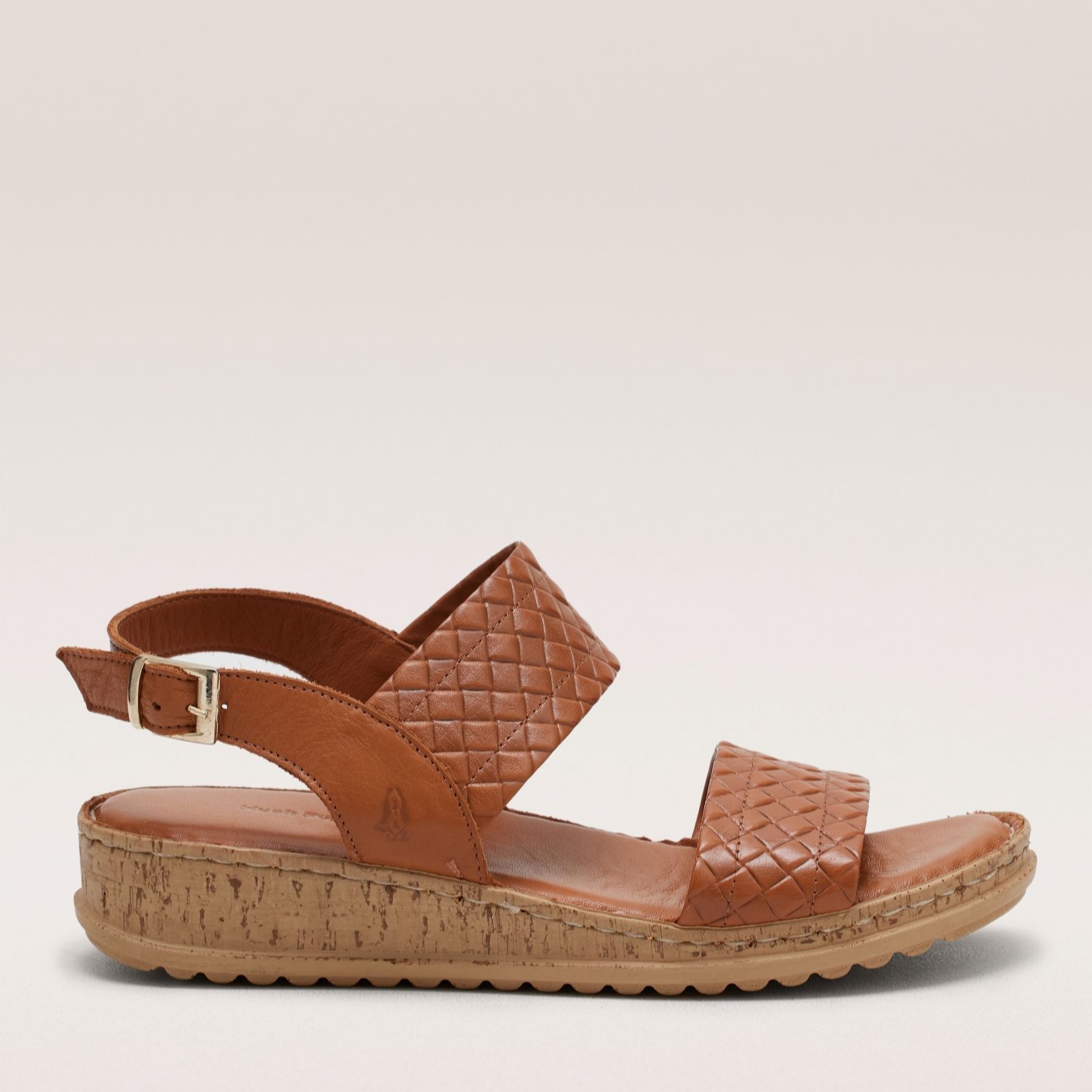 Hush Puppies Black Ebony Woven Sandal