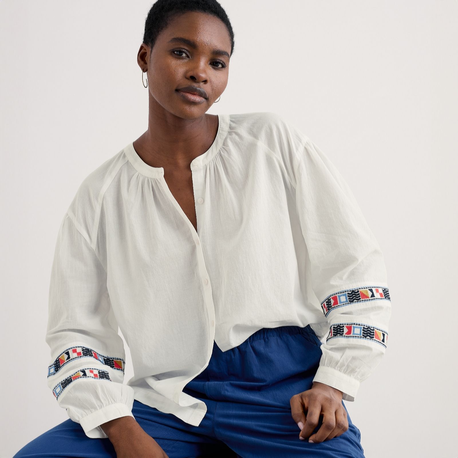 Seasalt Cornwall Chalk Weaving Sea Shirt